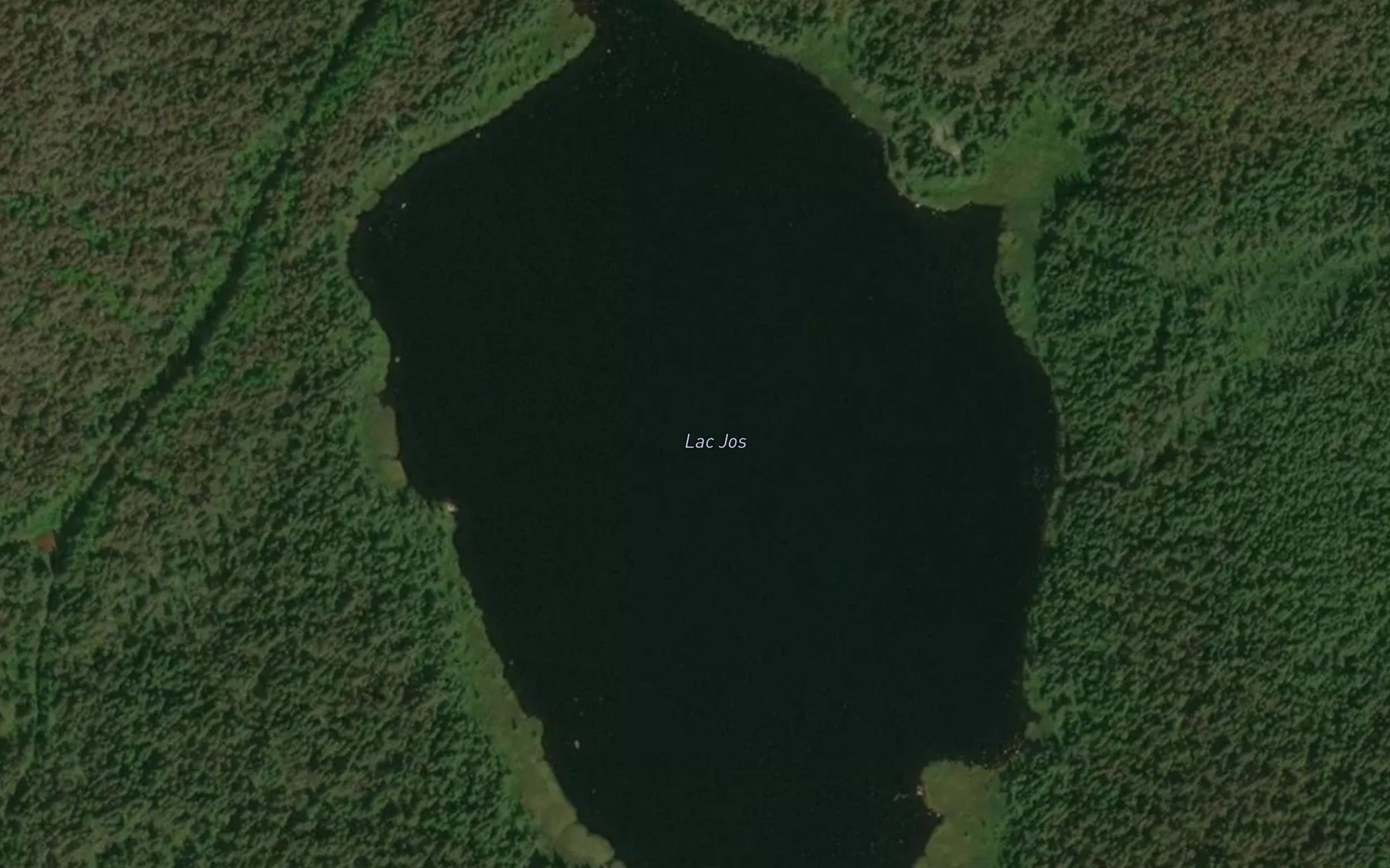 Satellite map of the Lac Jos
