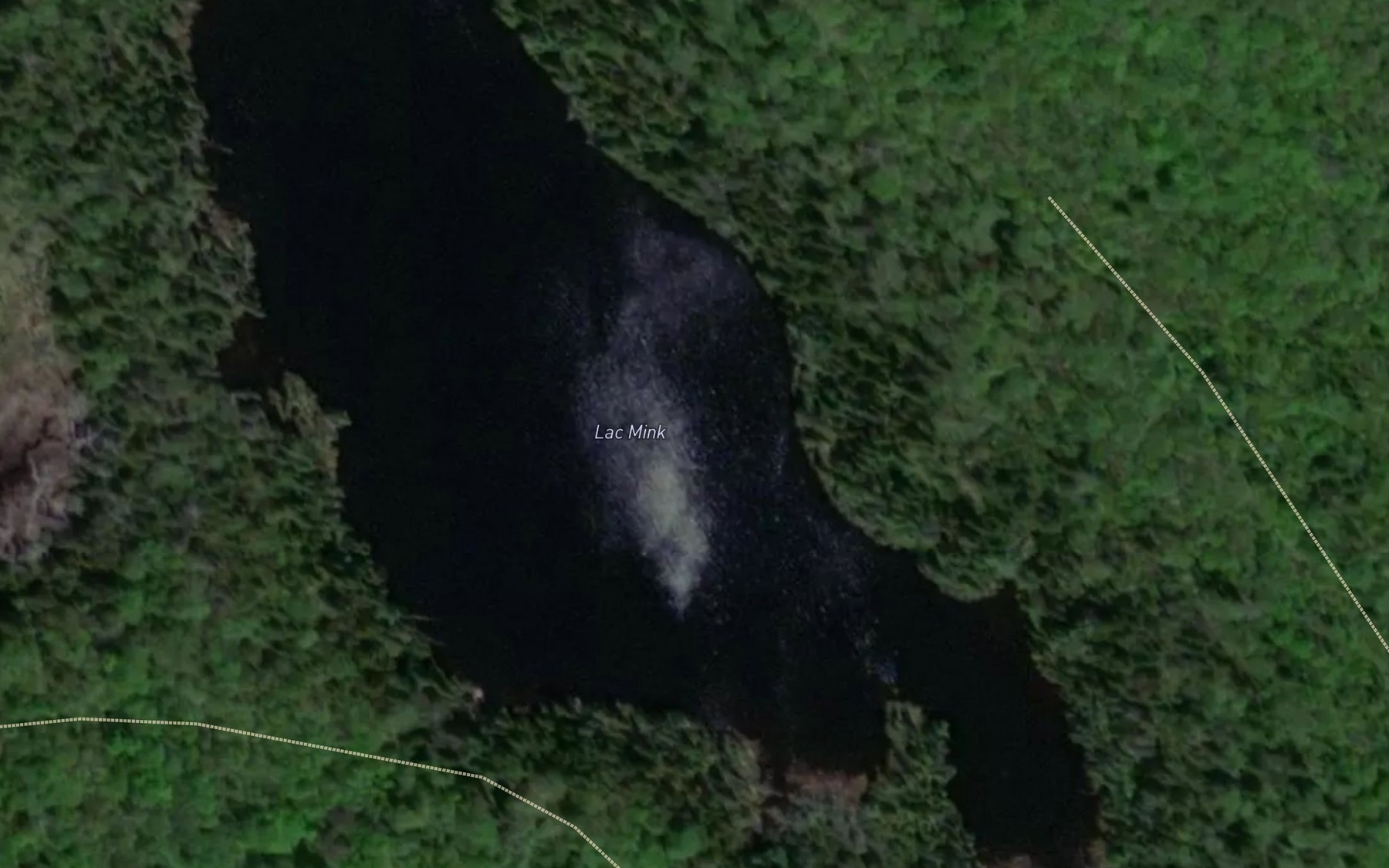 Satellite map of the Lac Mink