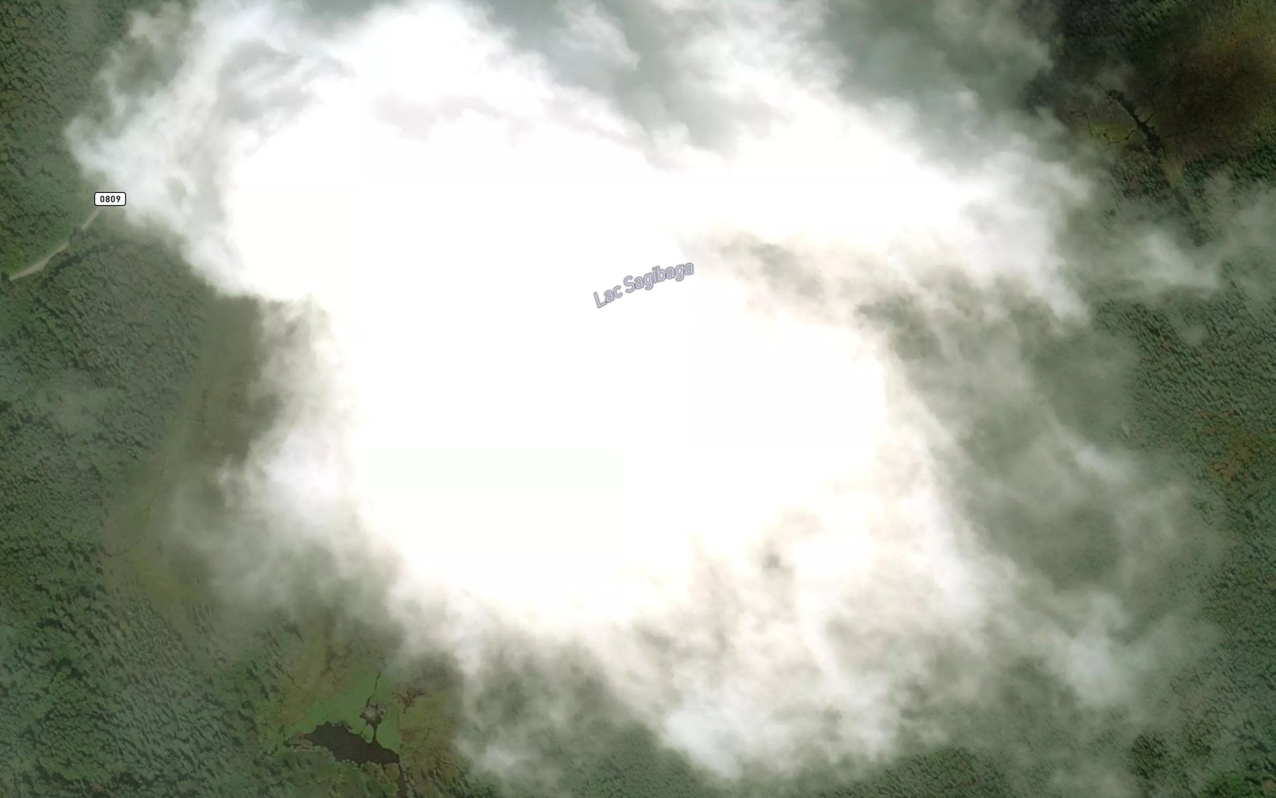 Satellite map of the Lac Sagibaga