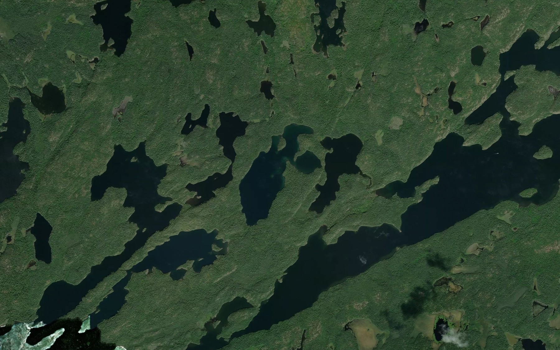 Satellite map of the Dad Lake