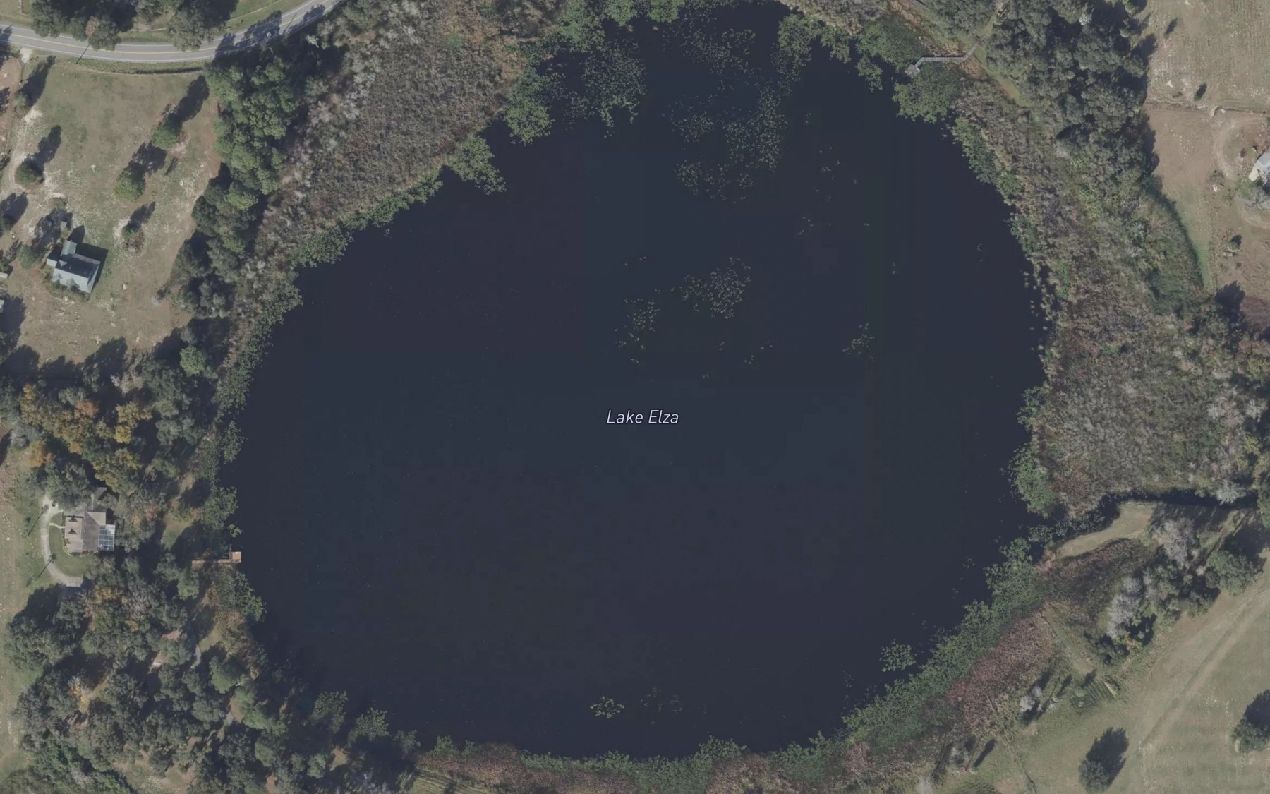 Satellite map of the Lake Elza