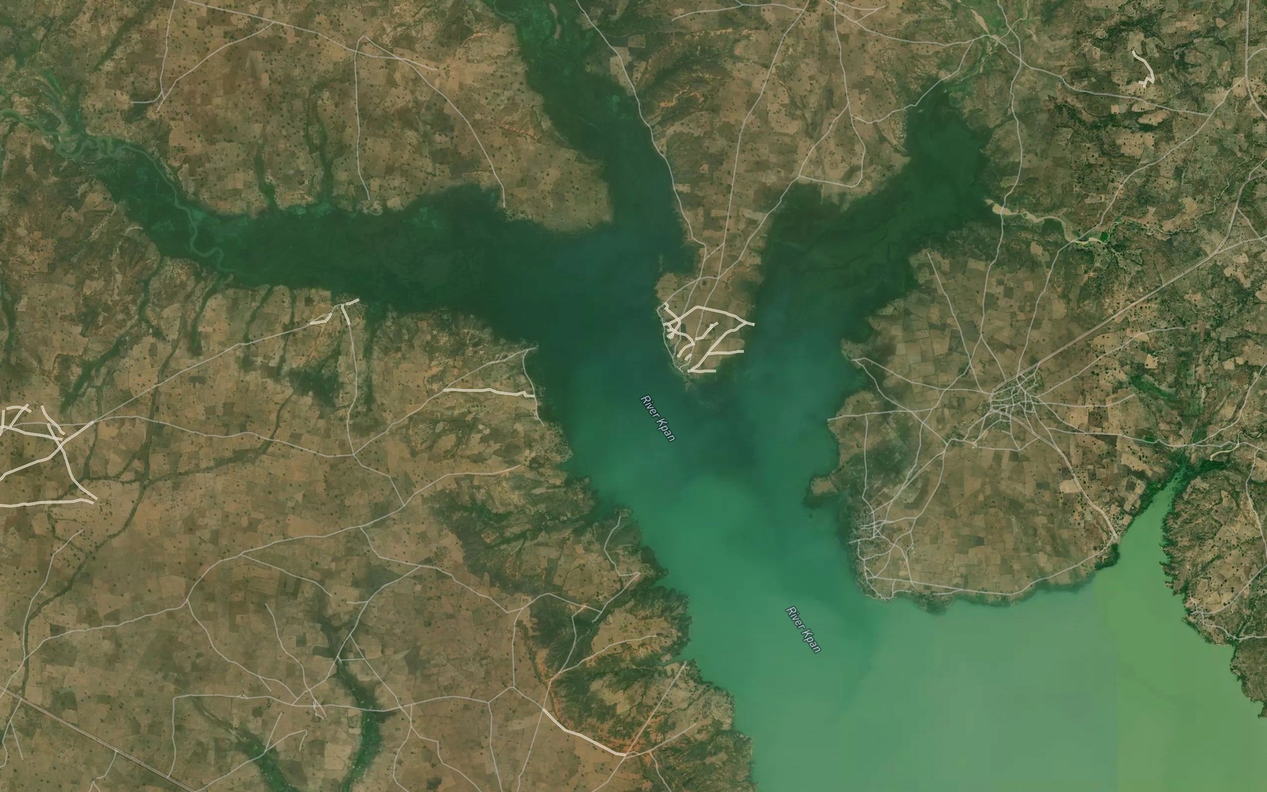 Satellite map of the River Kpan