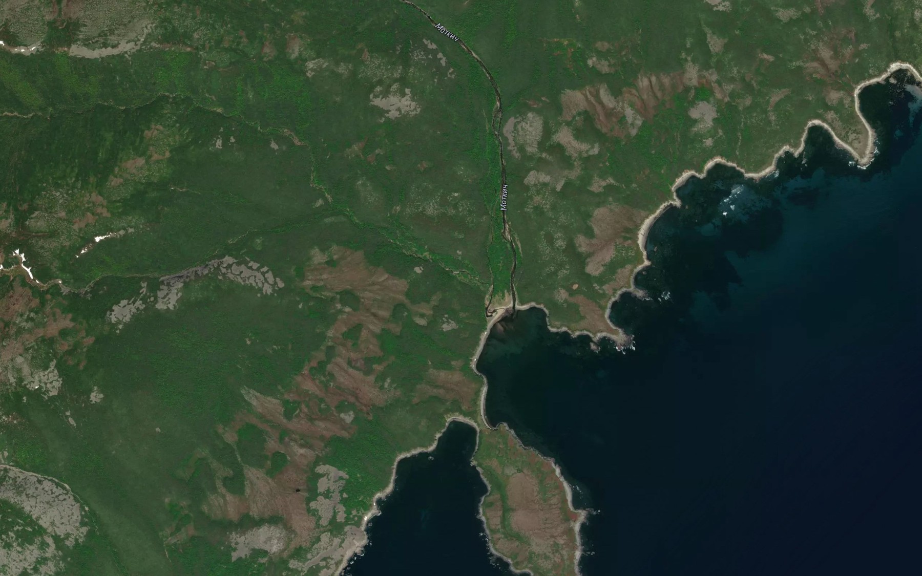 Satellite map of the Rogachik