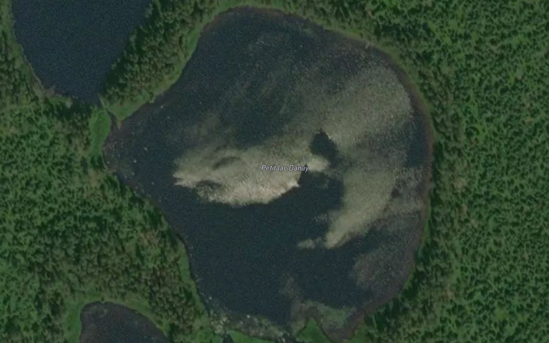 Satellite map of the Petit lac Danay