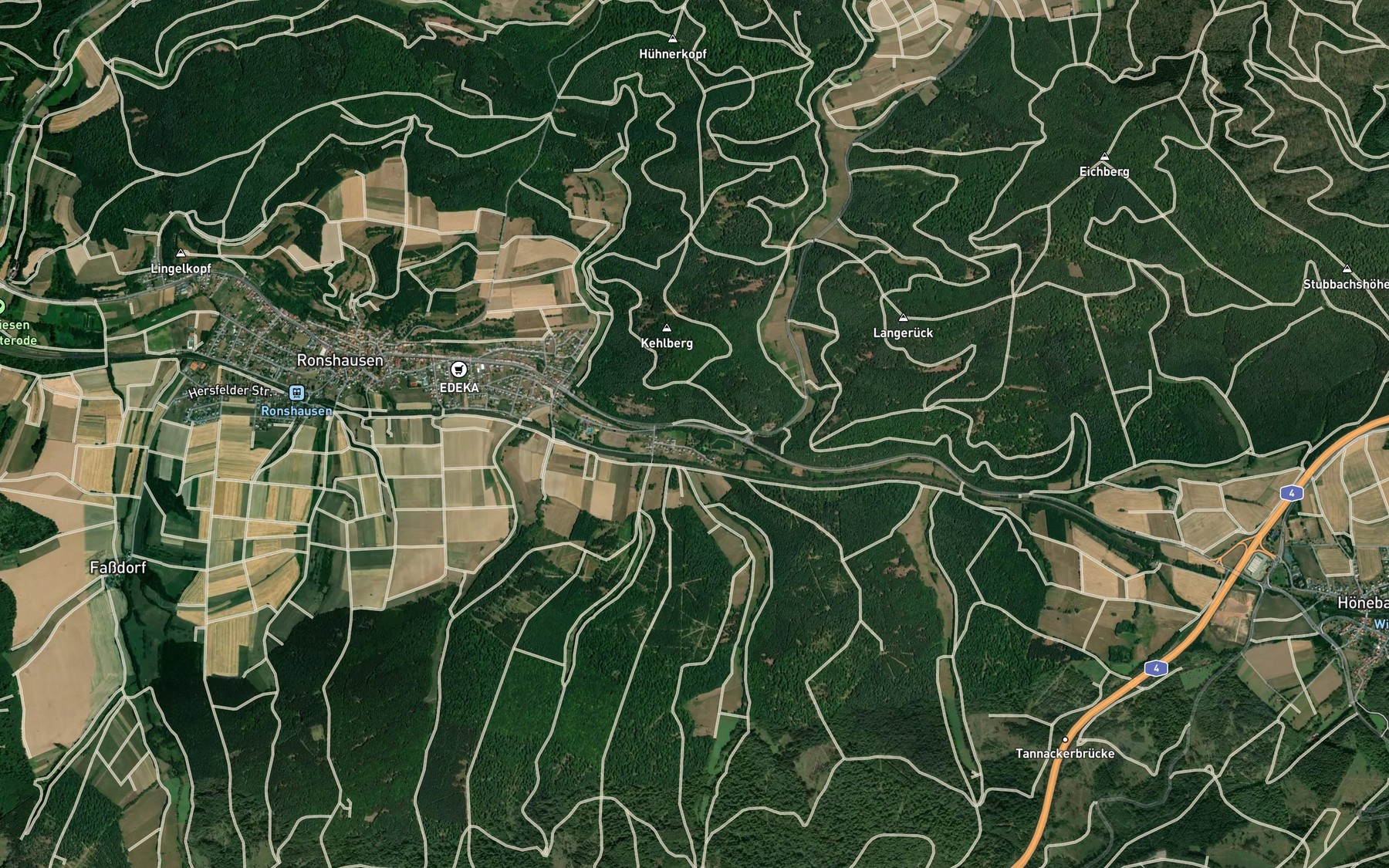 Satellite map of the Ziebach