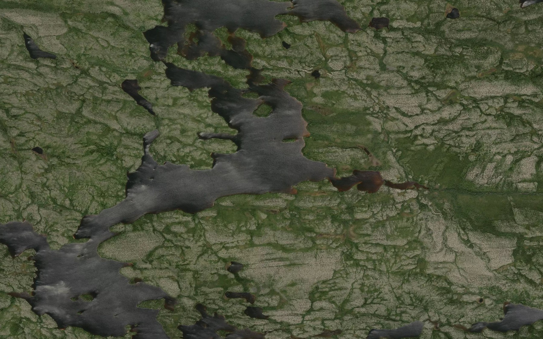Satellite map of the Lac Chinusaw Kuskip