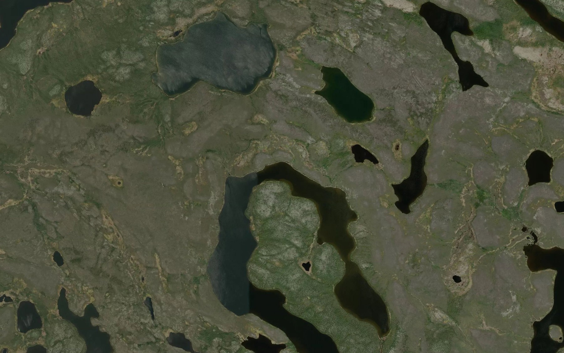 Satellite map of the Minter Lake