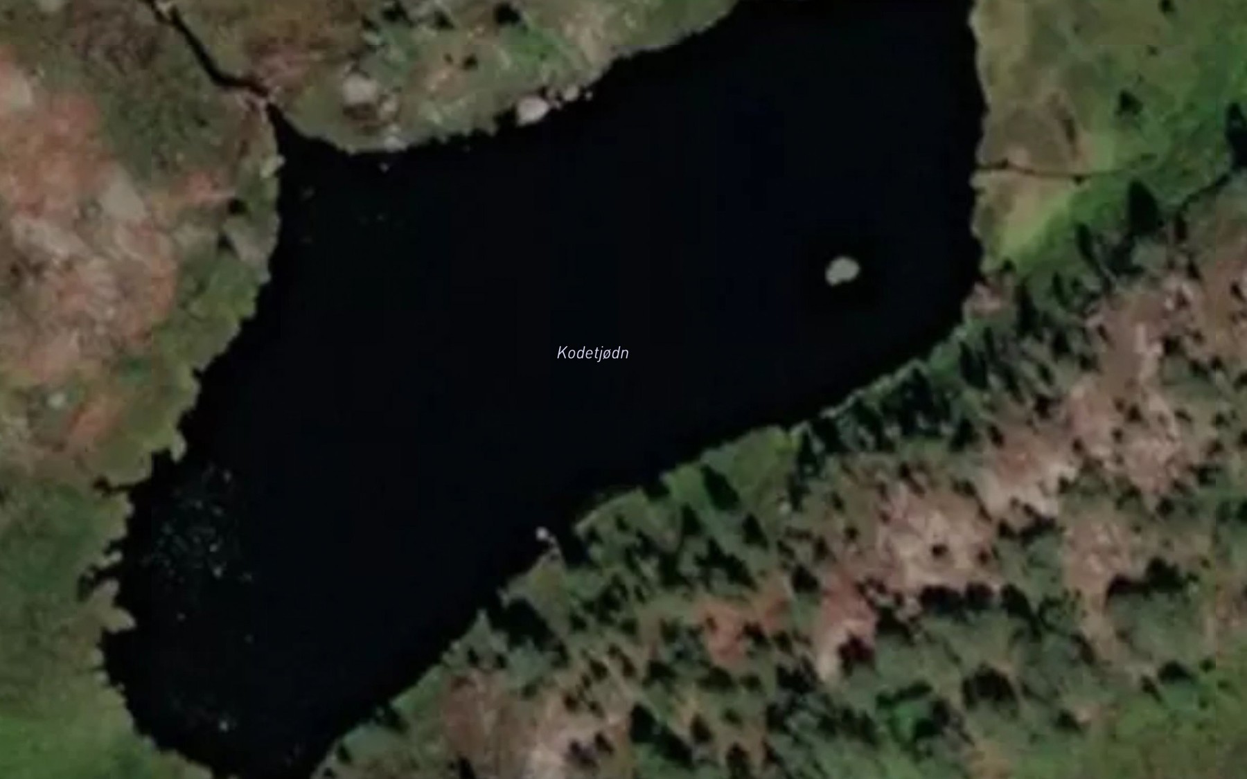 Satellite map of the Kodetjodn