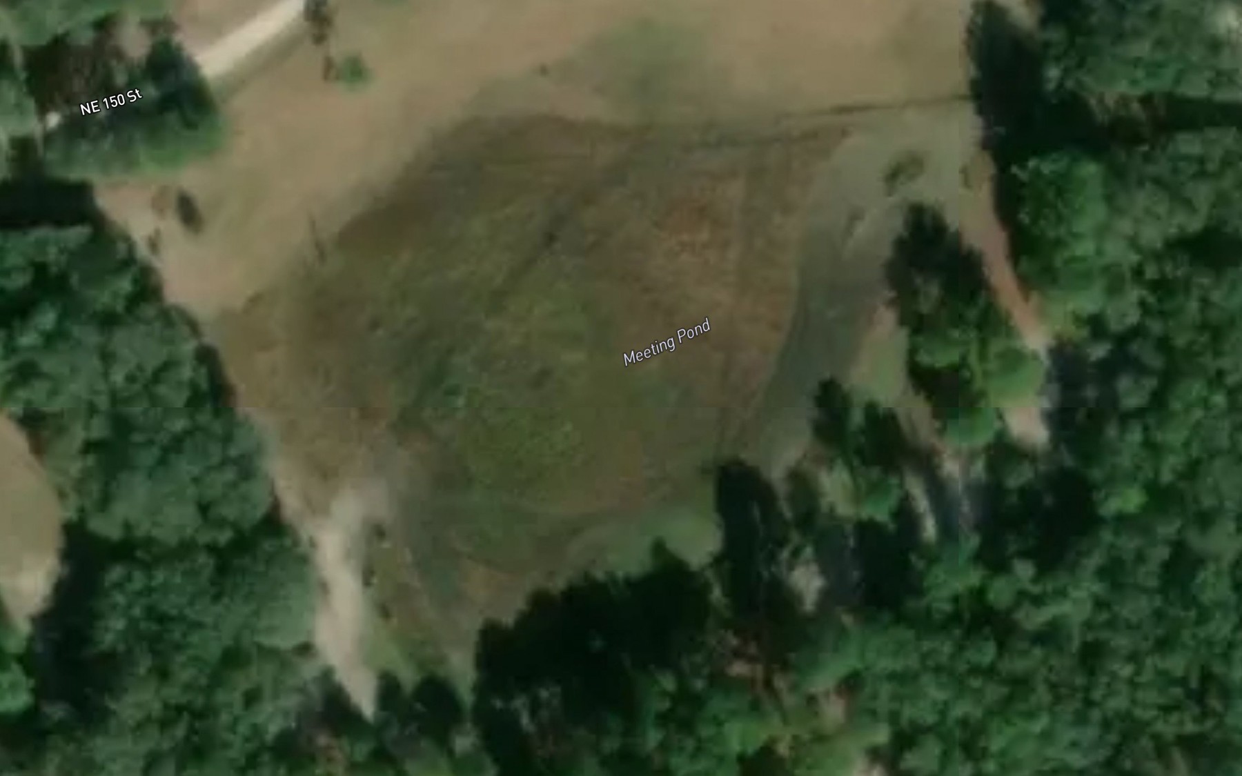 Satellite map of the Meeting Pond
