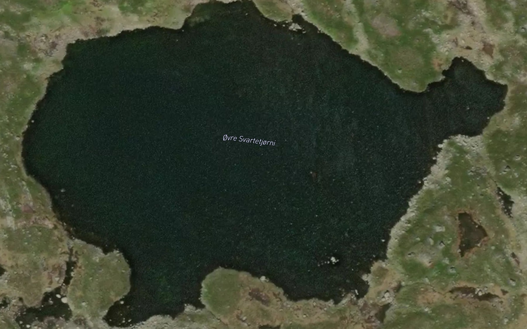 Satellite map of the Svartetjorni,ovre
