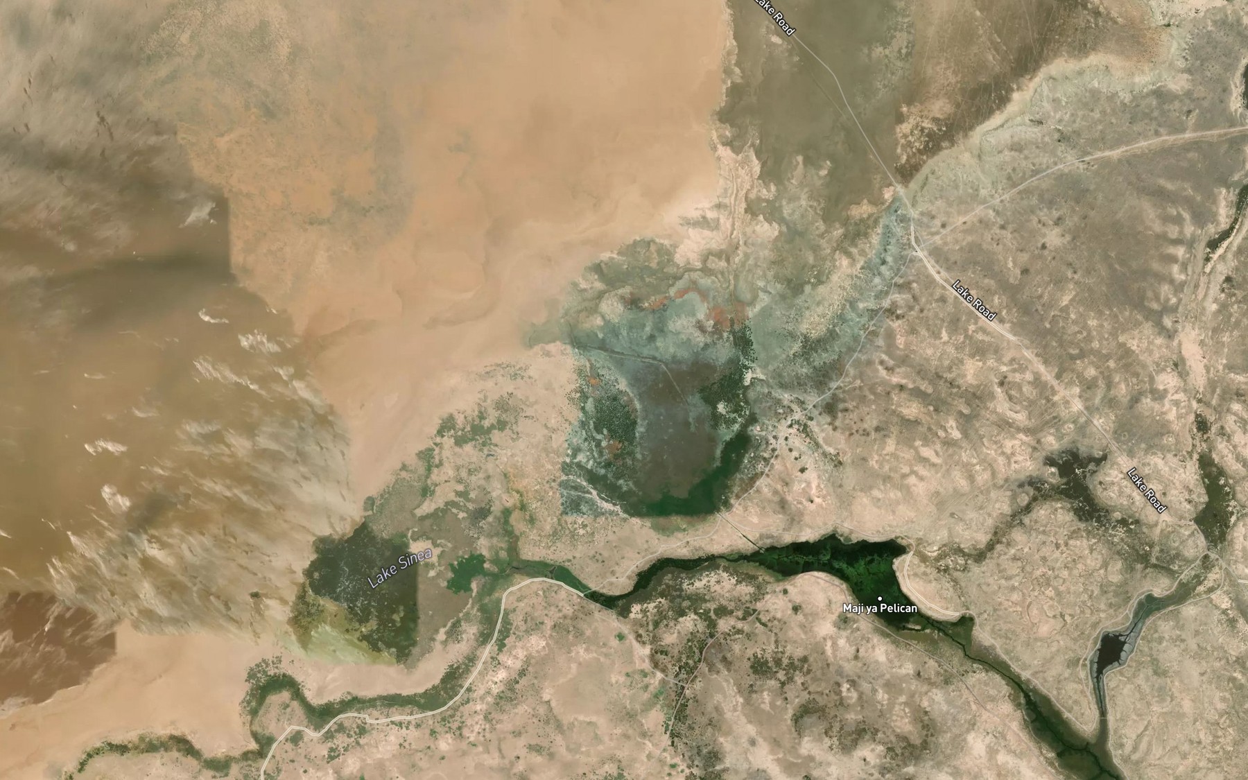 Satellite map of the Sinet