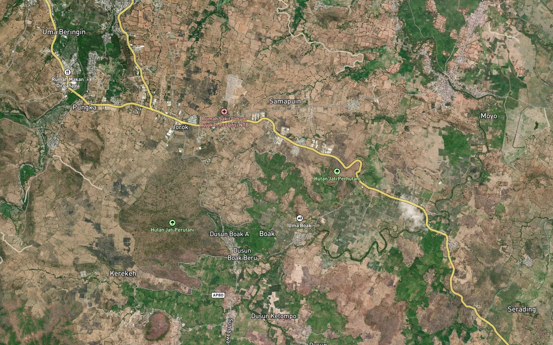 Satellite map of the Kokar Sumirburung