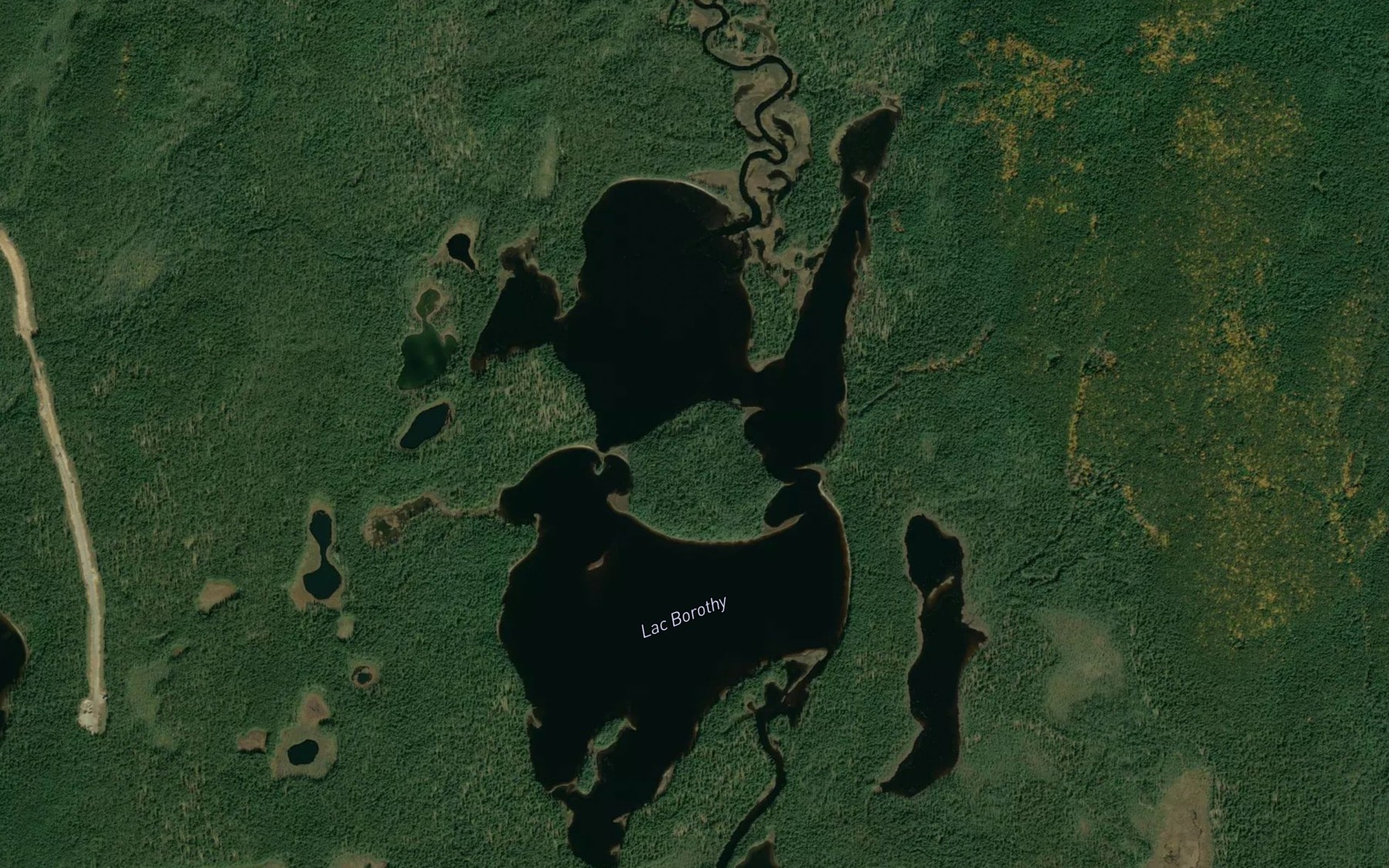 Satellite map of the Lac Borothy