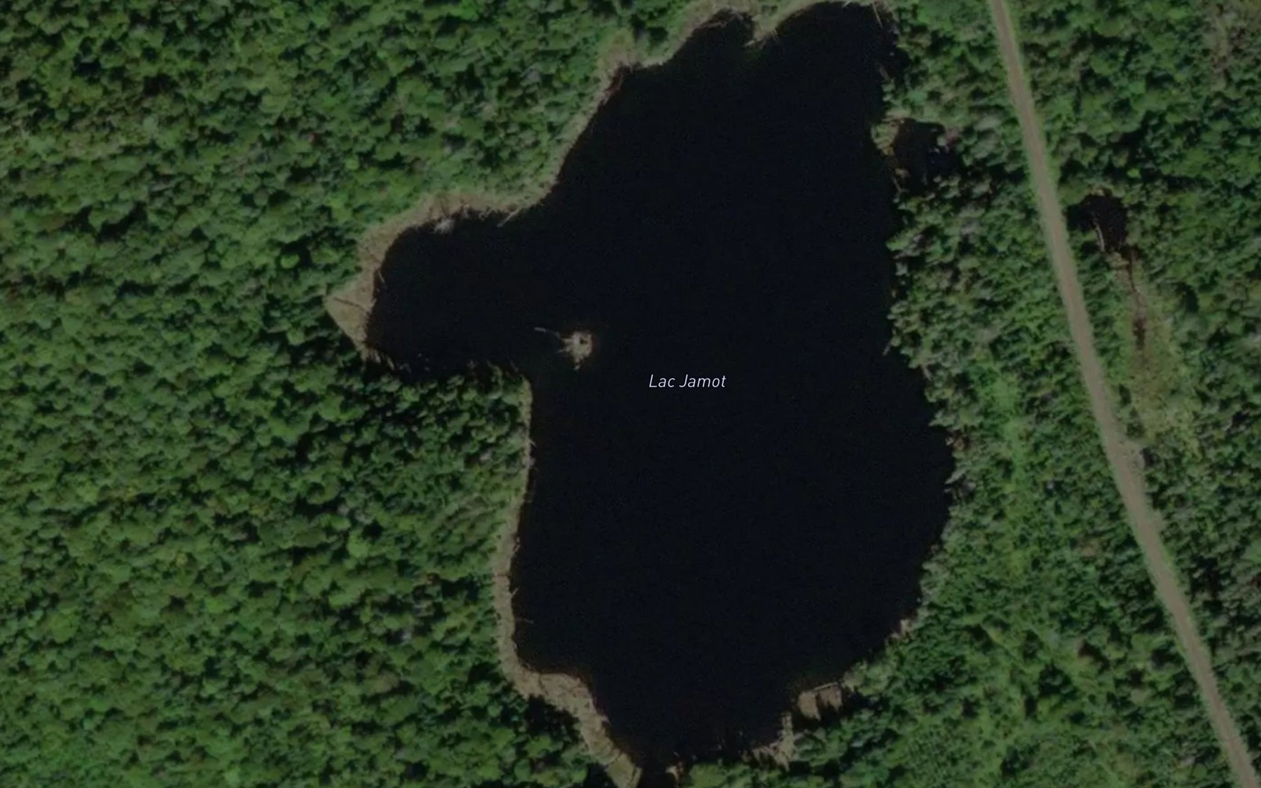 Satellite map of the Lac Jamot