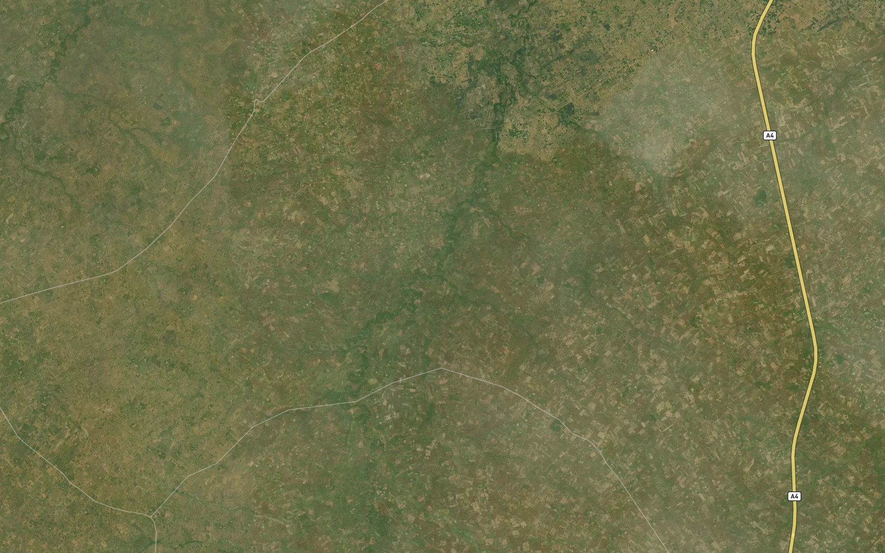 Satellite map of the River Uambe
