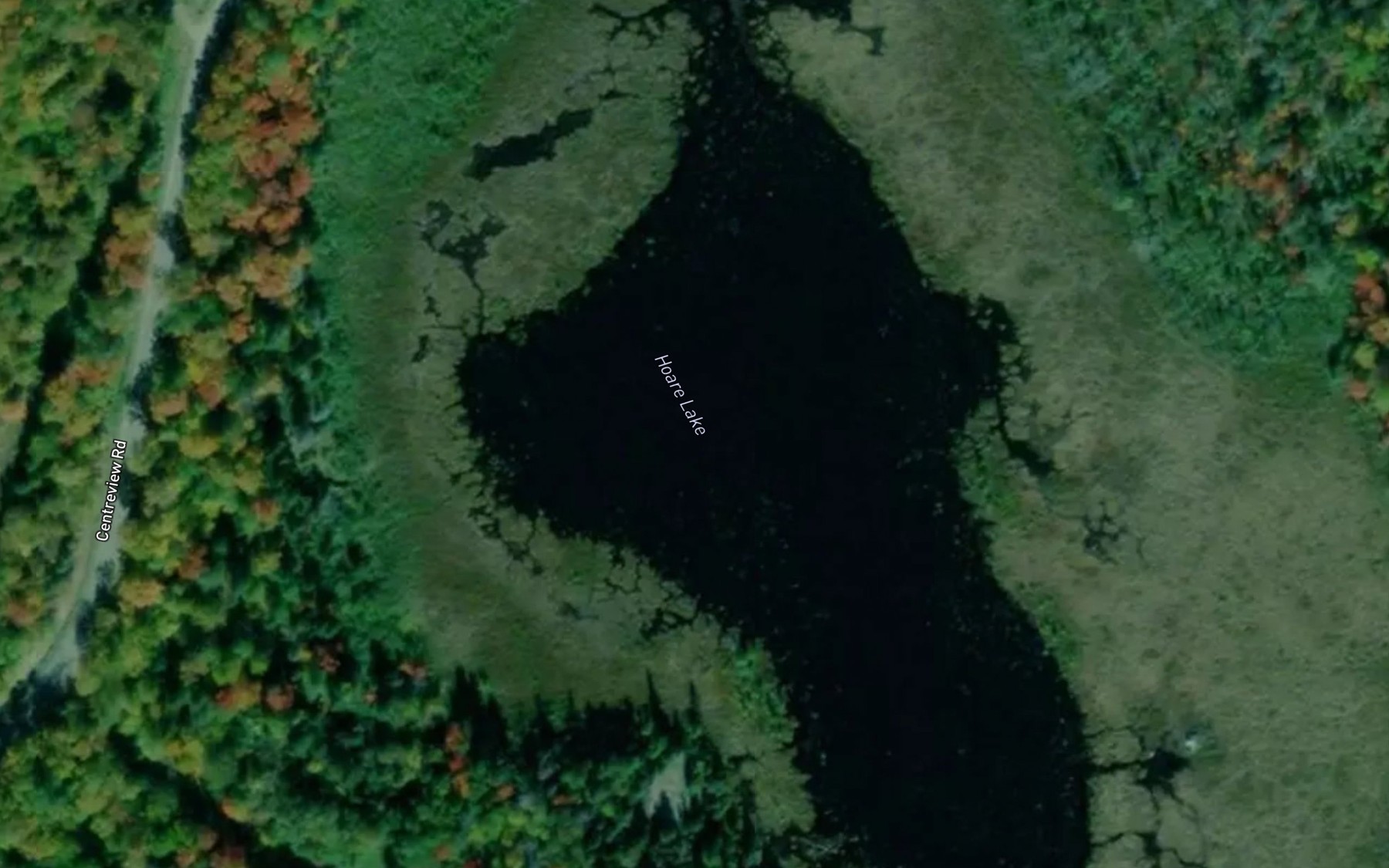 Satellite map of the Hoare Lake