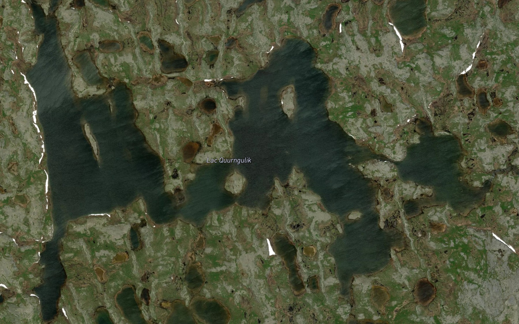 Satellite map of the Lac Quurngulik