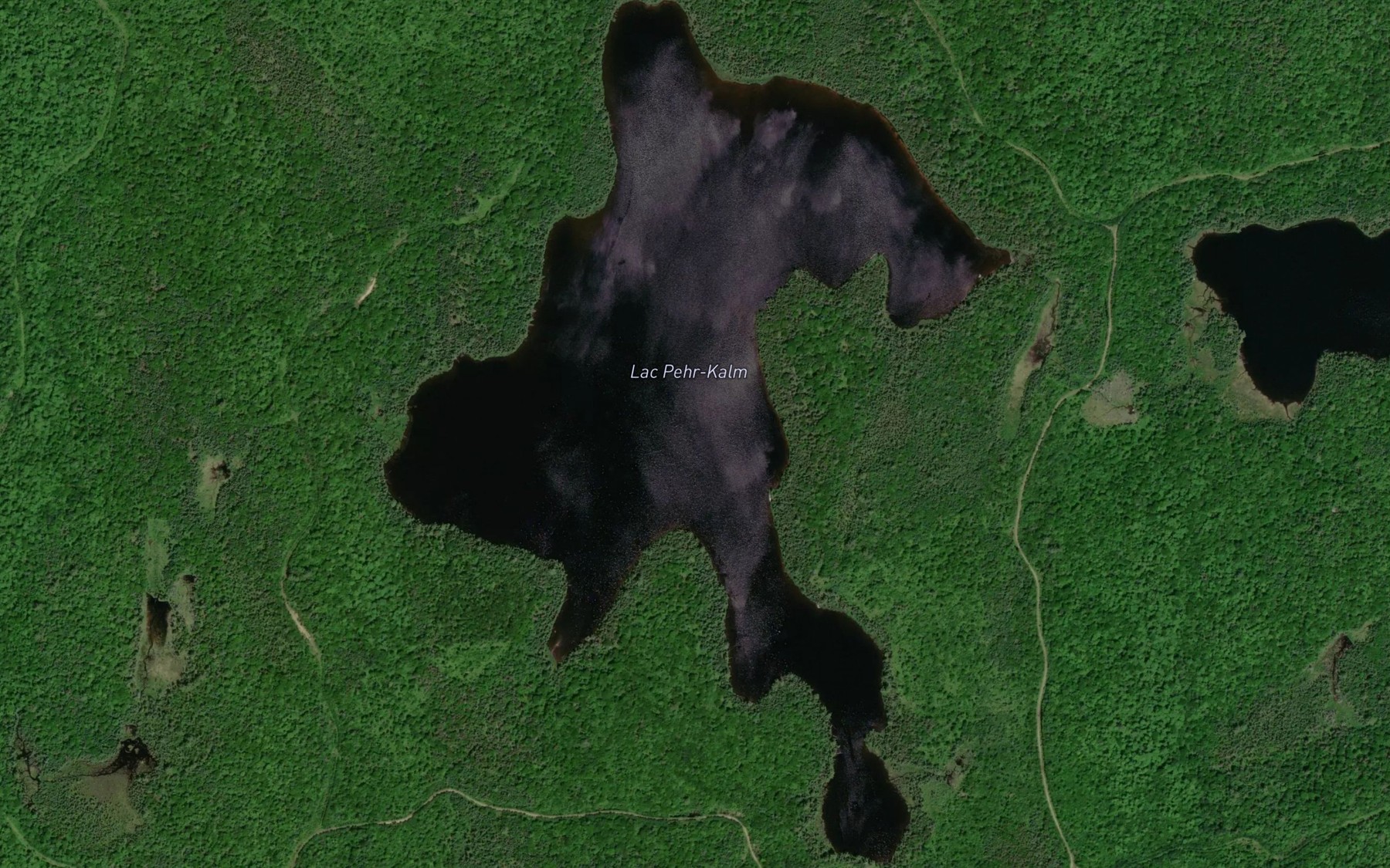 Satellite map of the Lac Pehr-Kalm