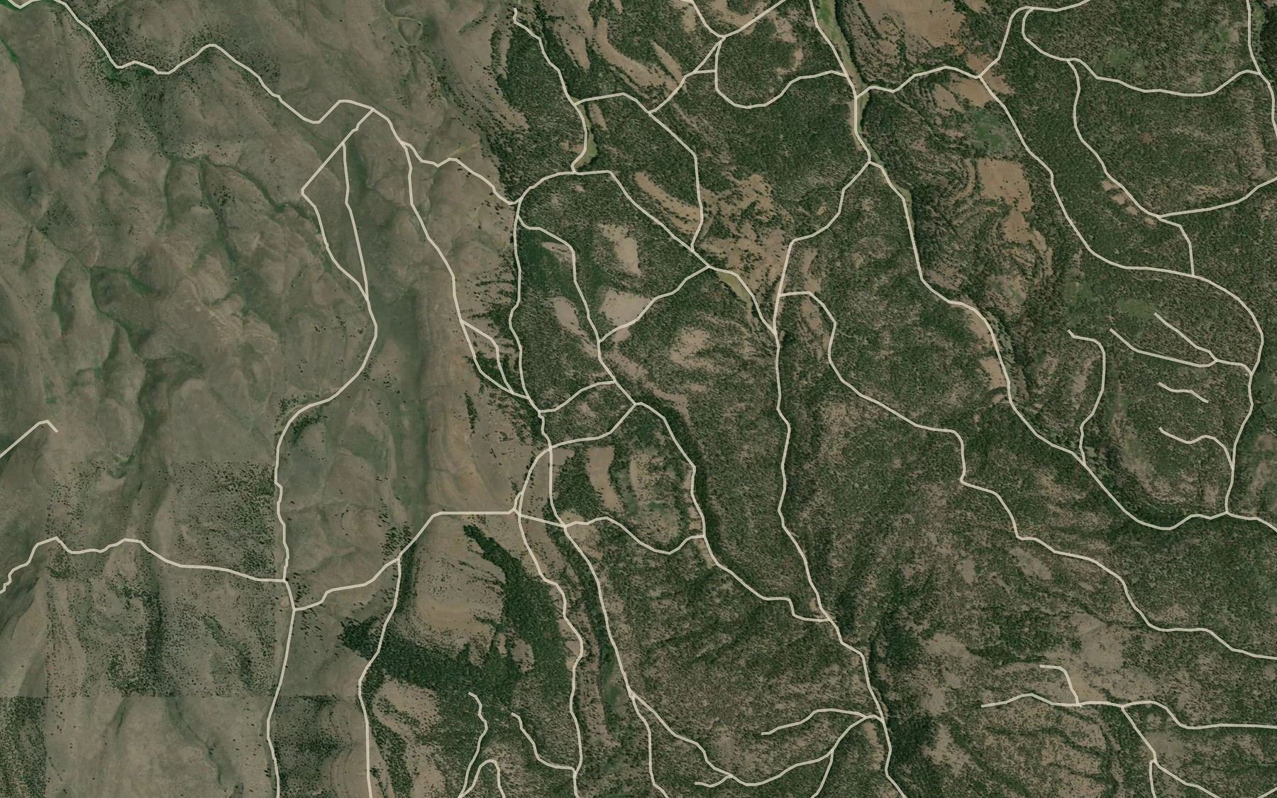 Satellite map of the Buck Mountain Spring