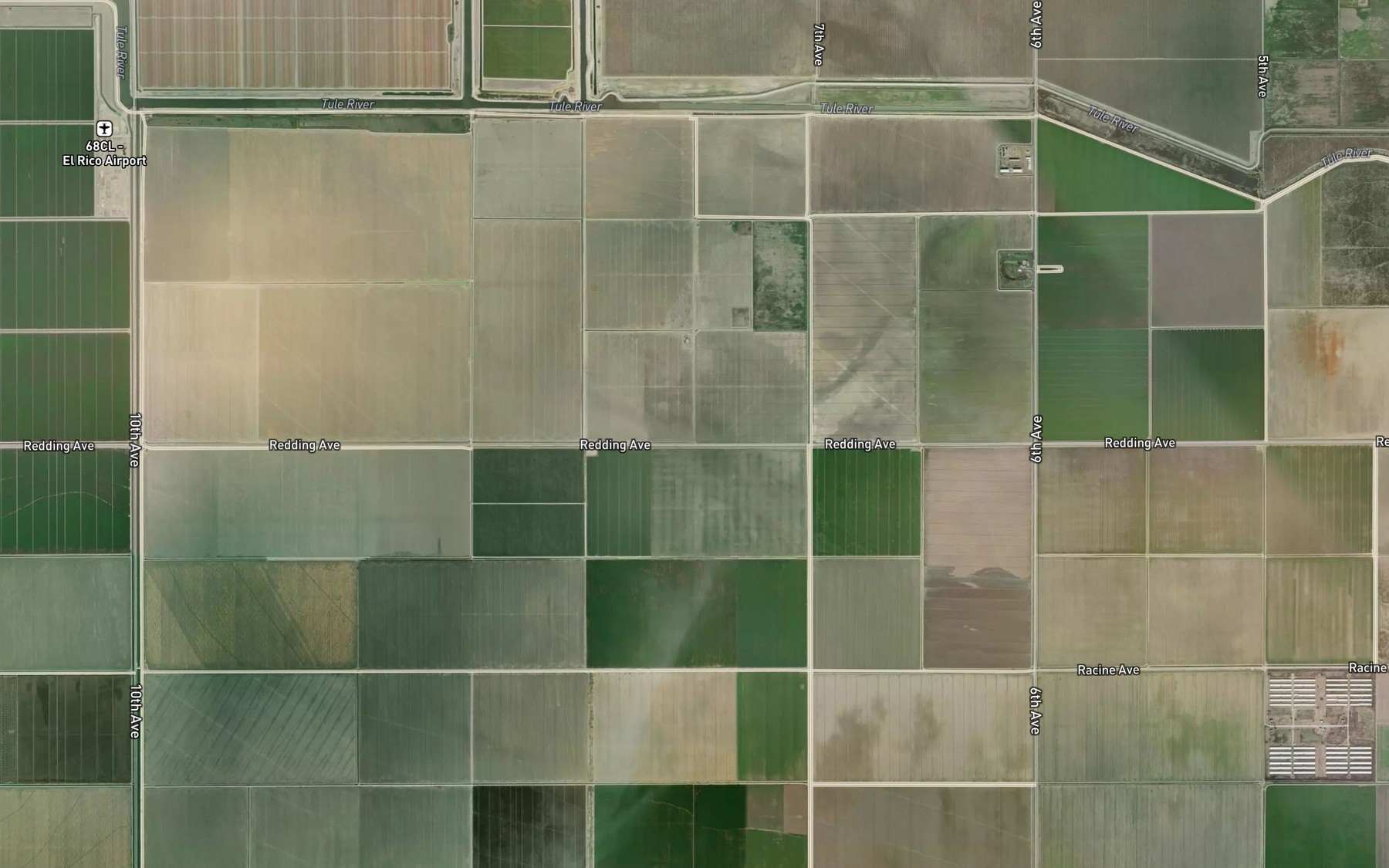 Satellite map of the Harp Ditch