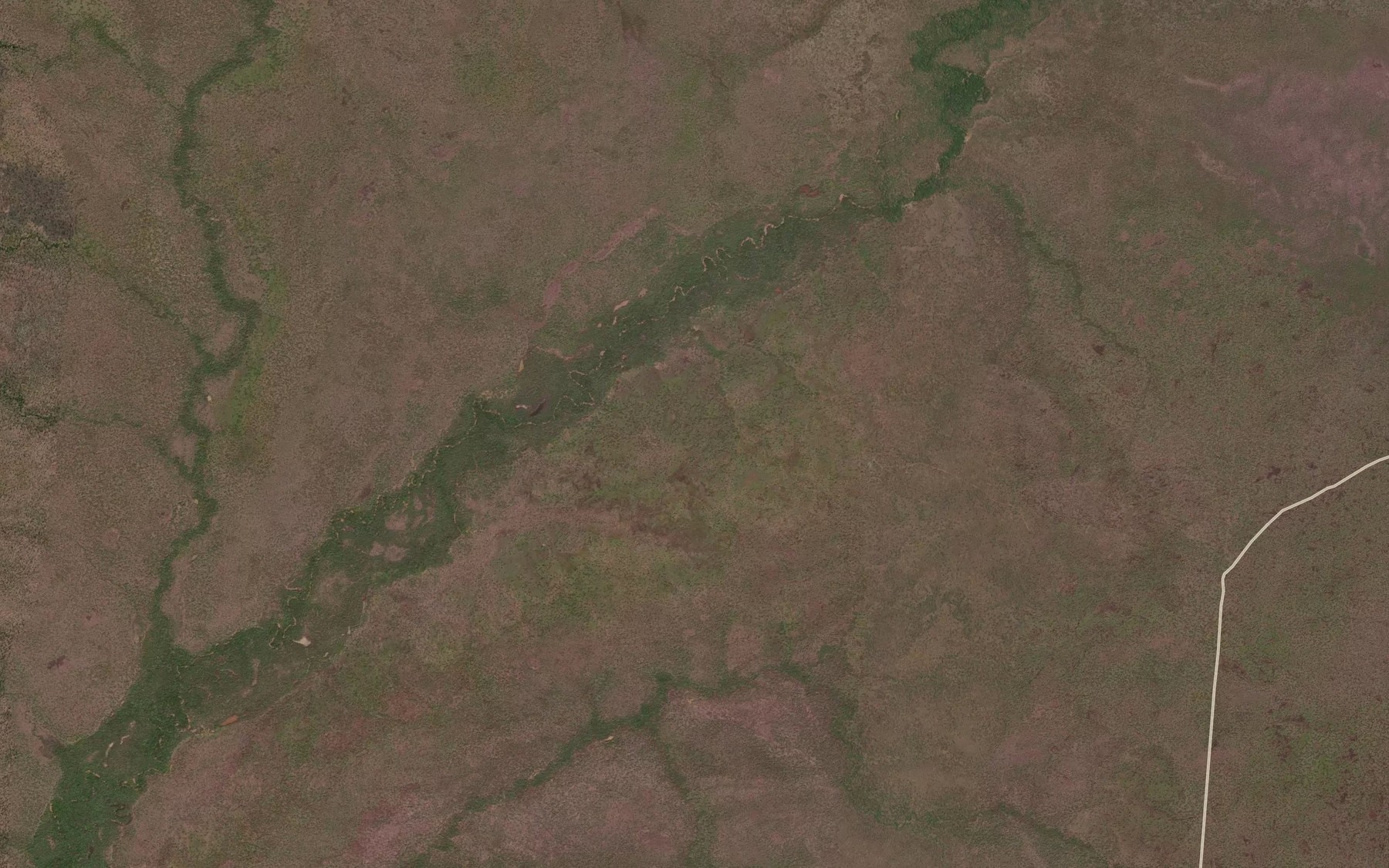 Satellite map of the Snapper Creek
