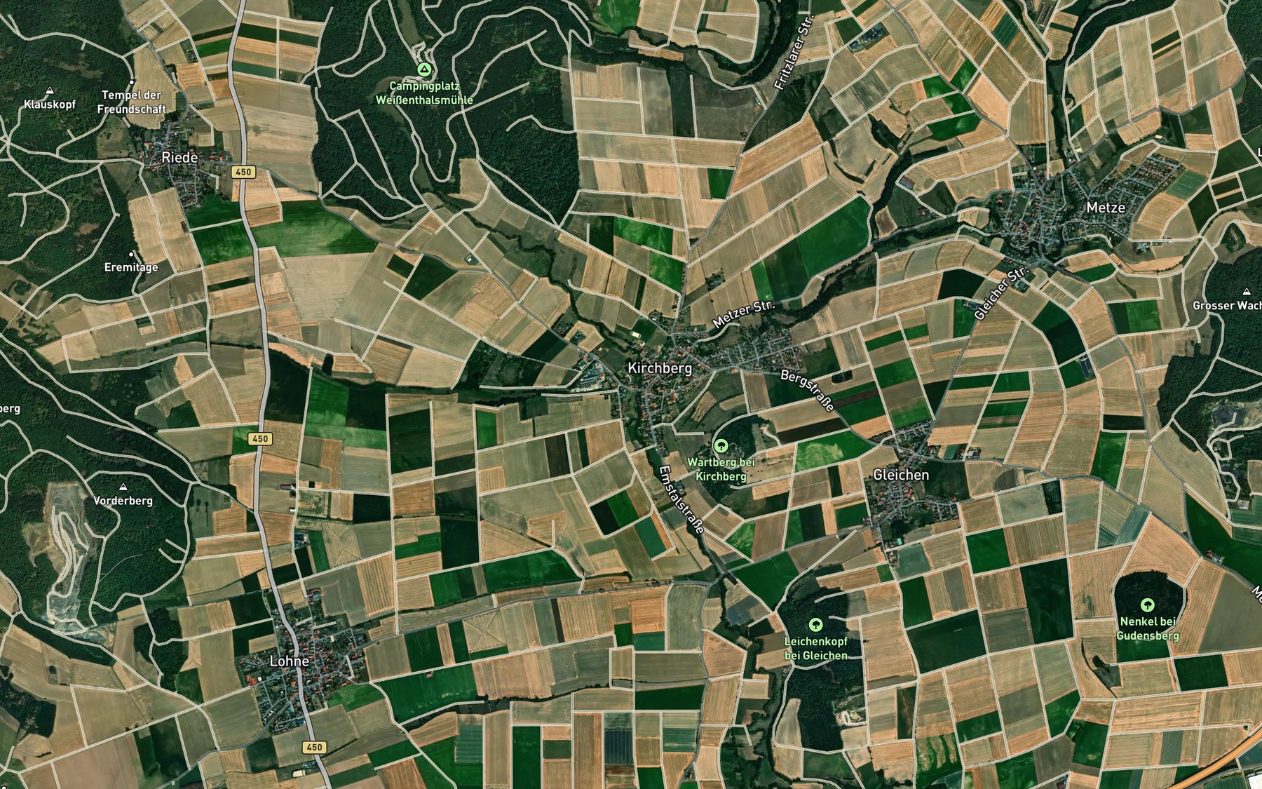 Satellite map of the Sombach