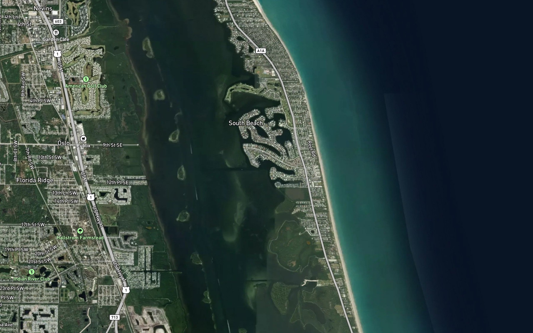 Satellite map of the Head Cove Pocket