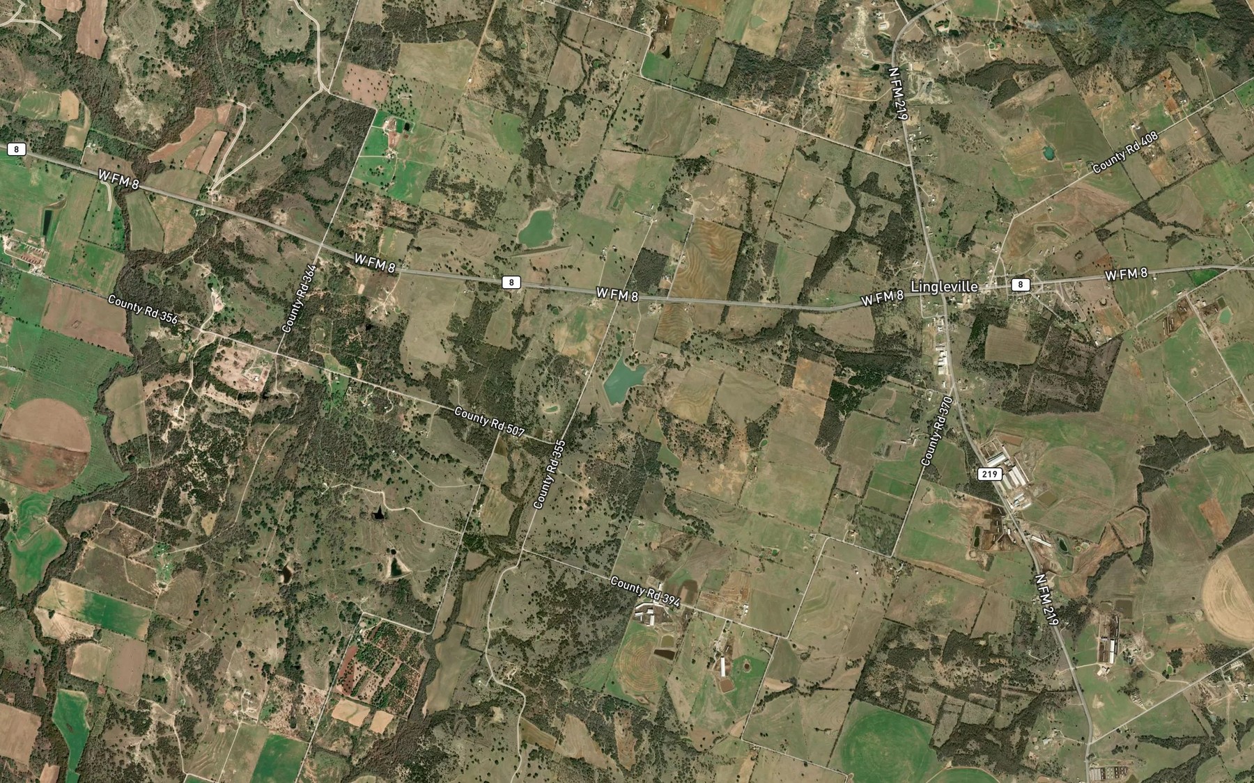 Satellite map of the Soil Conservation Service Site 5 Reservoir