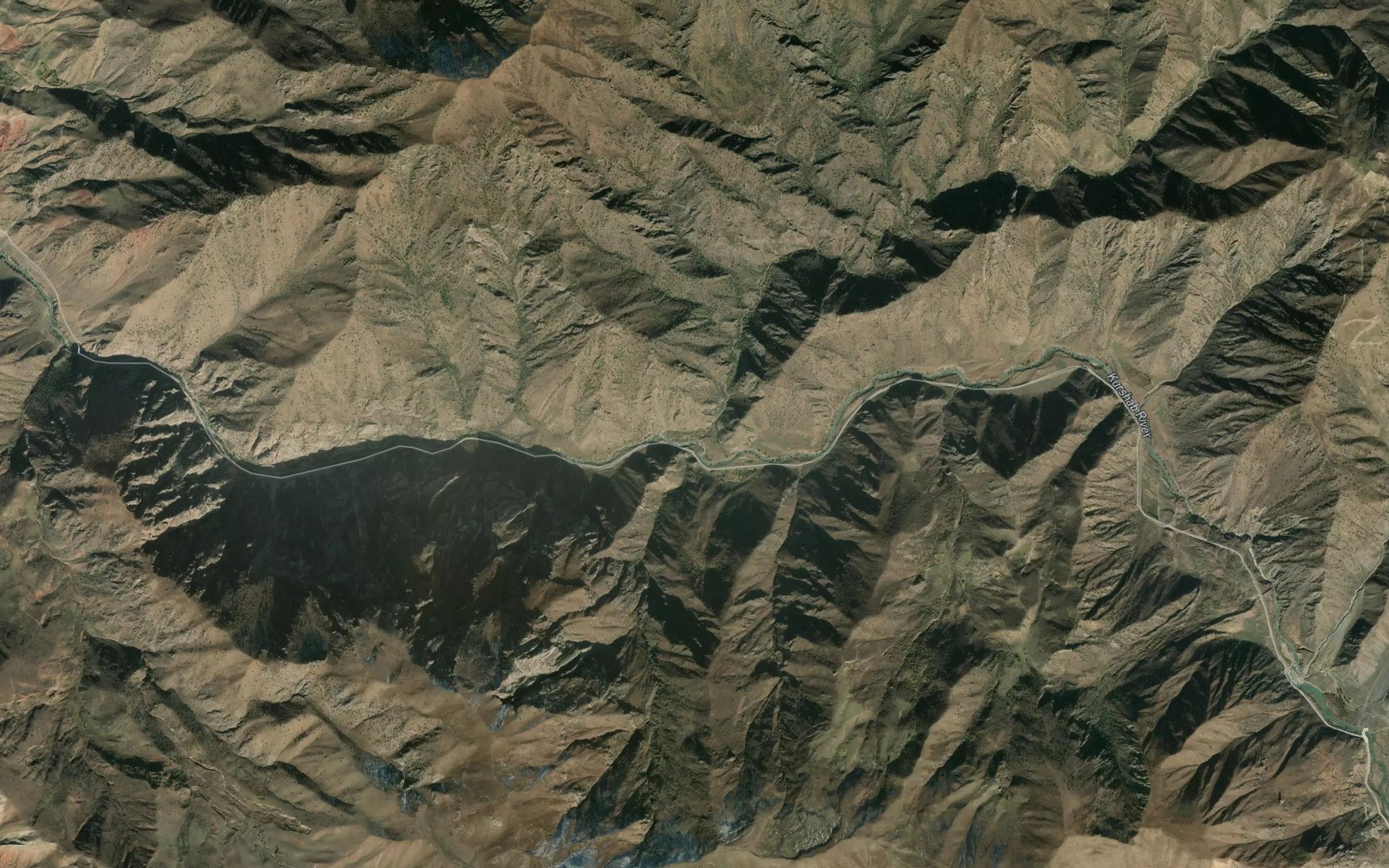 Satellite map of the Iyri-Suu