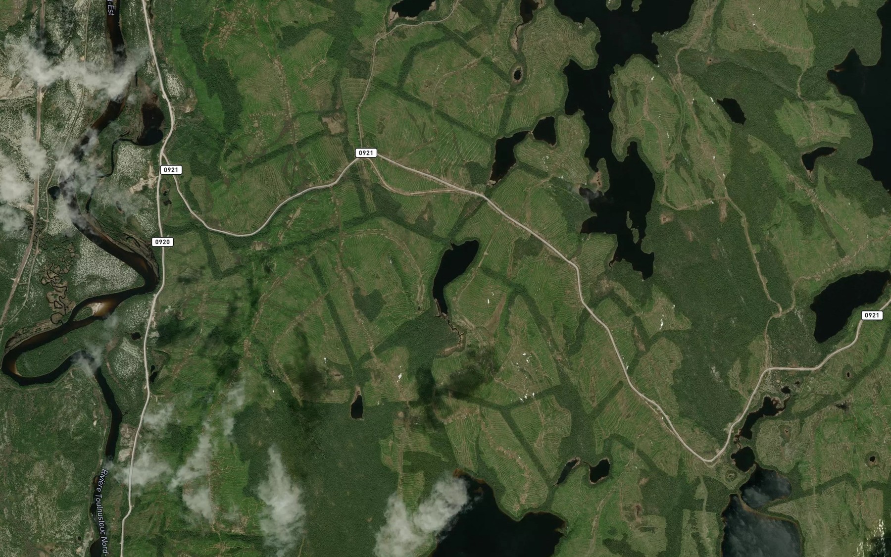 Satellite map of the Lac Ken