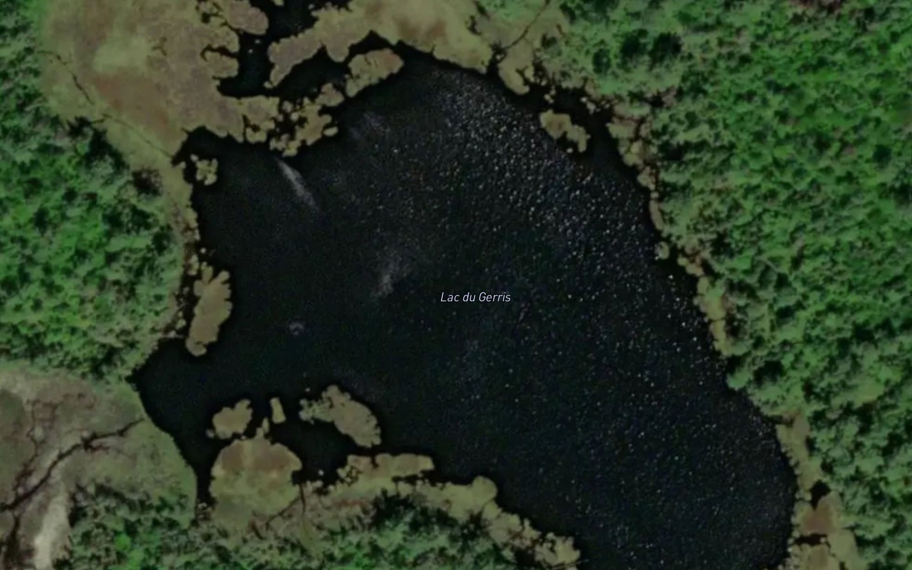 Satellite map of the Lac du Gerris