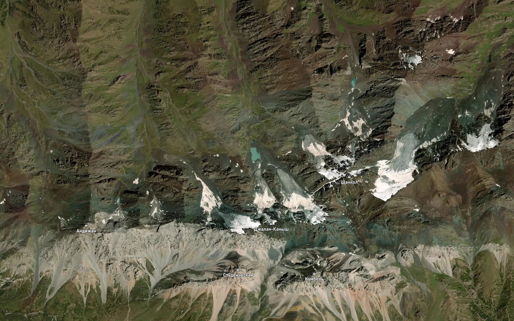 Satellite map of the Ozero Kamma-Kel'