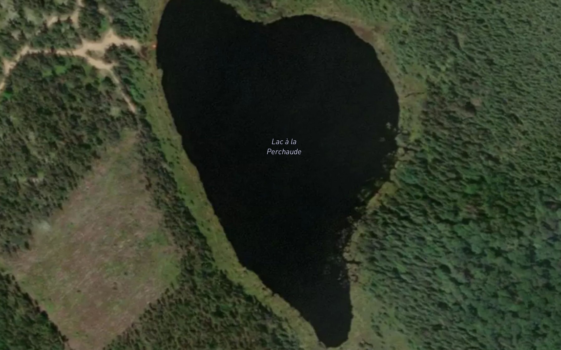 Satellite map of the Lac a la Perchaude