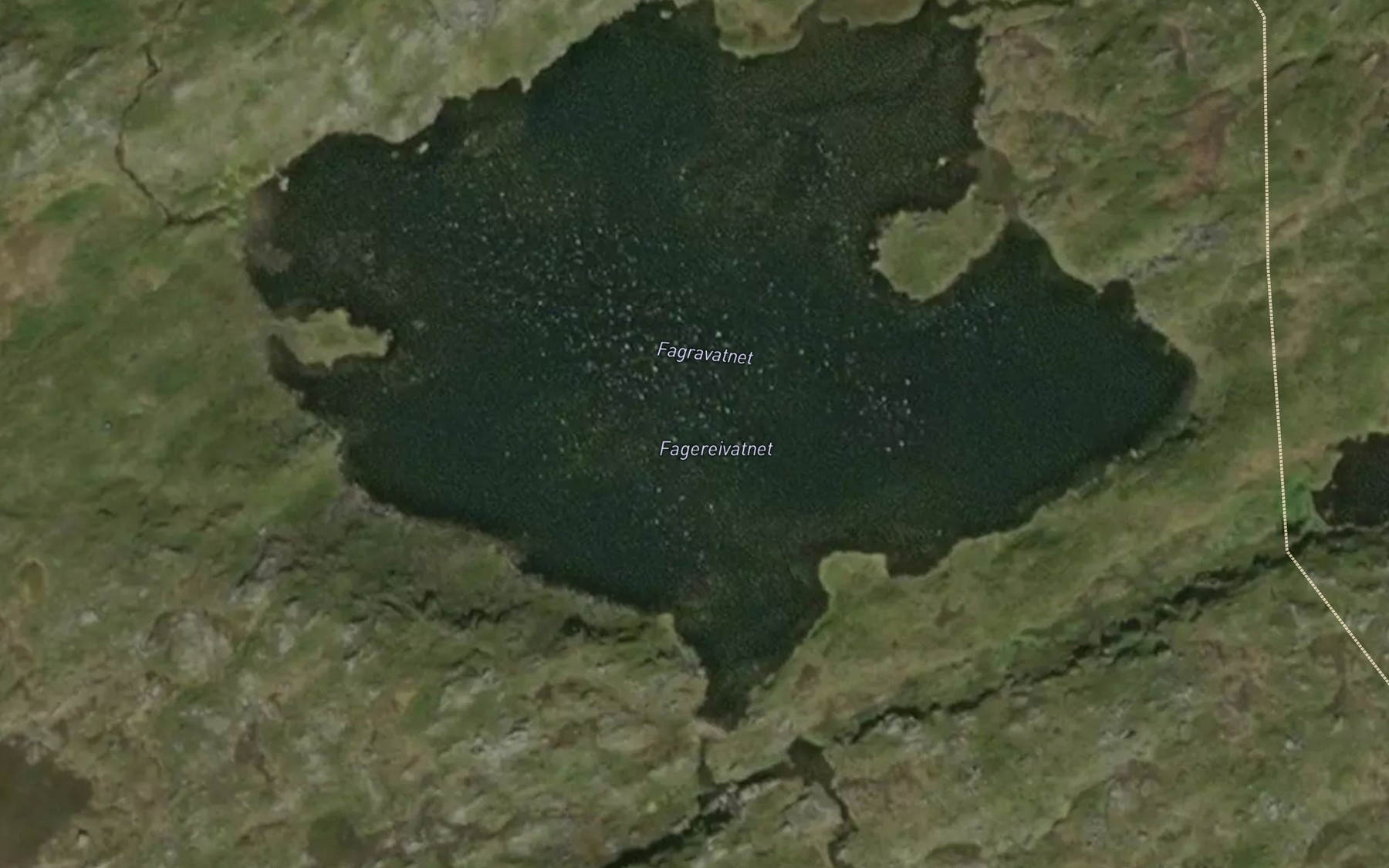 Satellite map of the Fagereivatnet