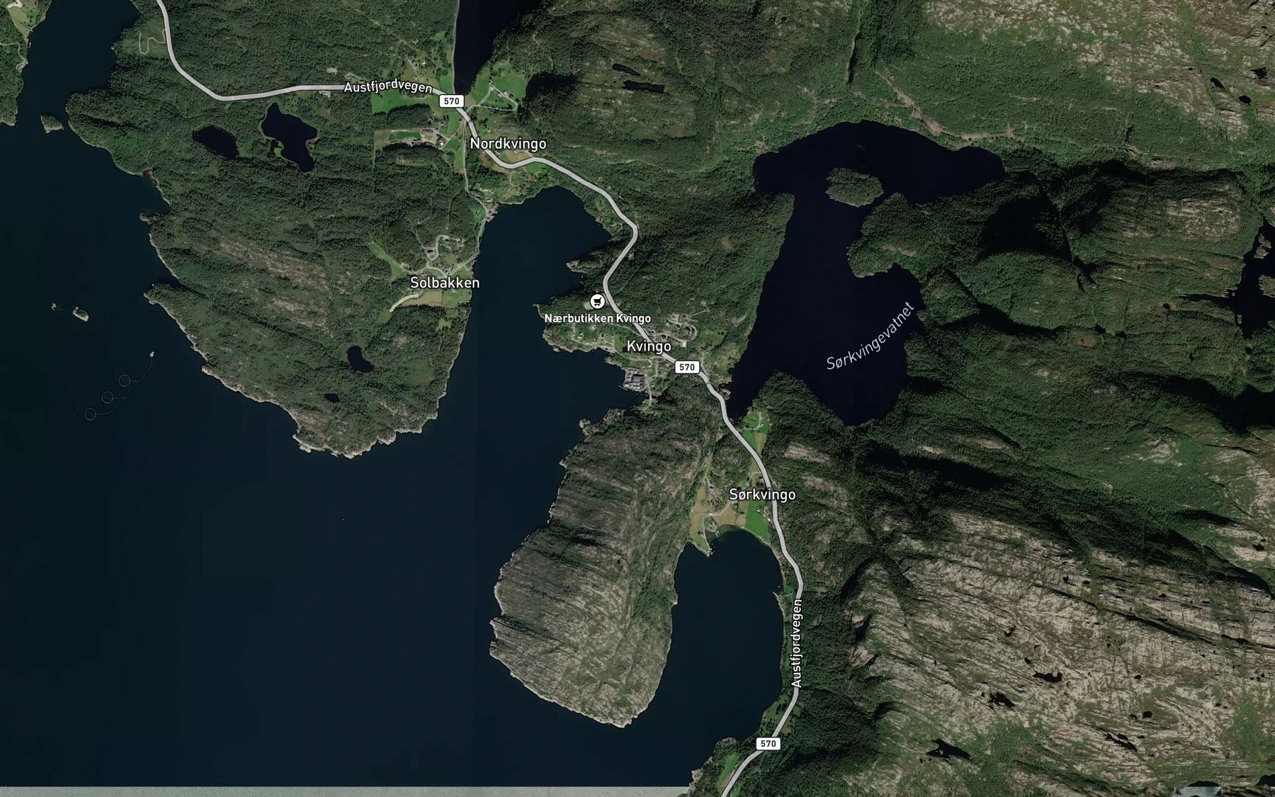 Satellite map of the Abakkevika
