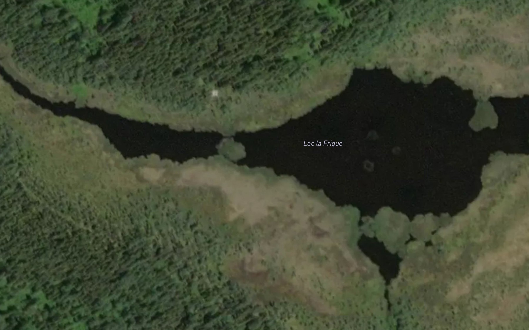 Satellite map of the Lac la Frique