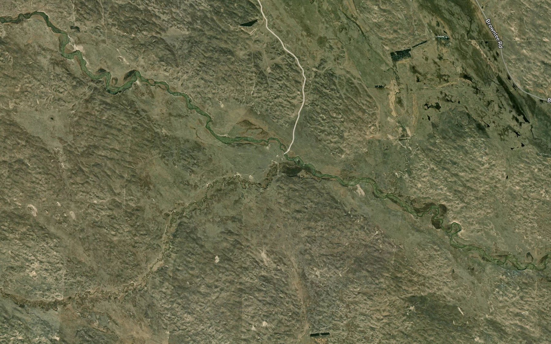 Satellite map of the Big Creek