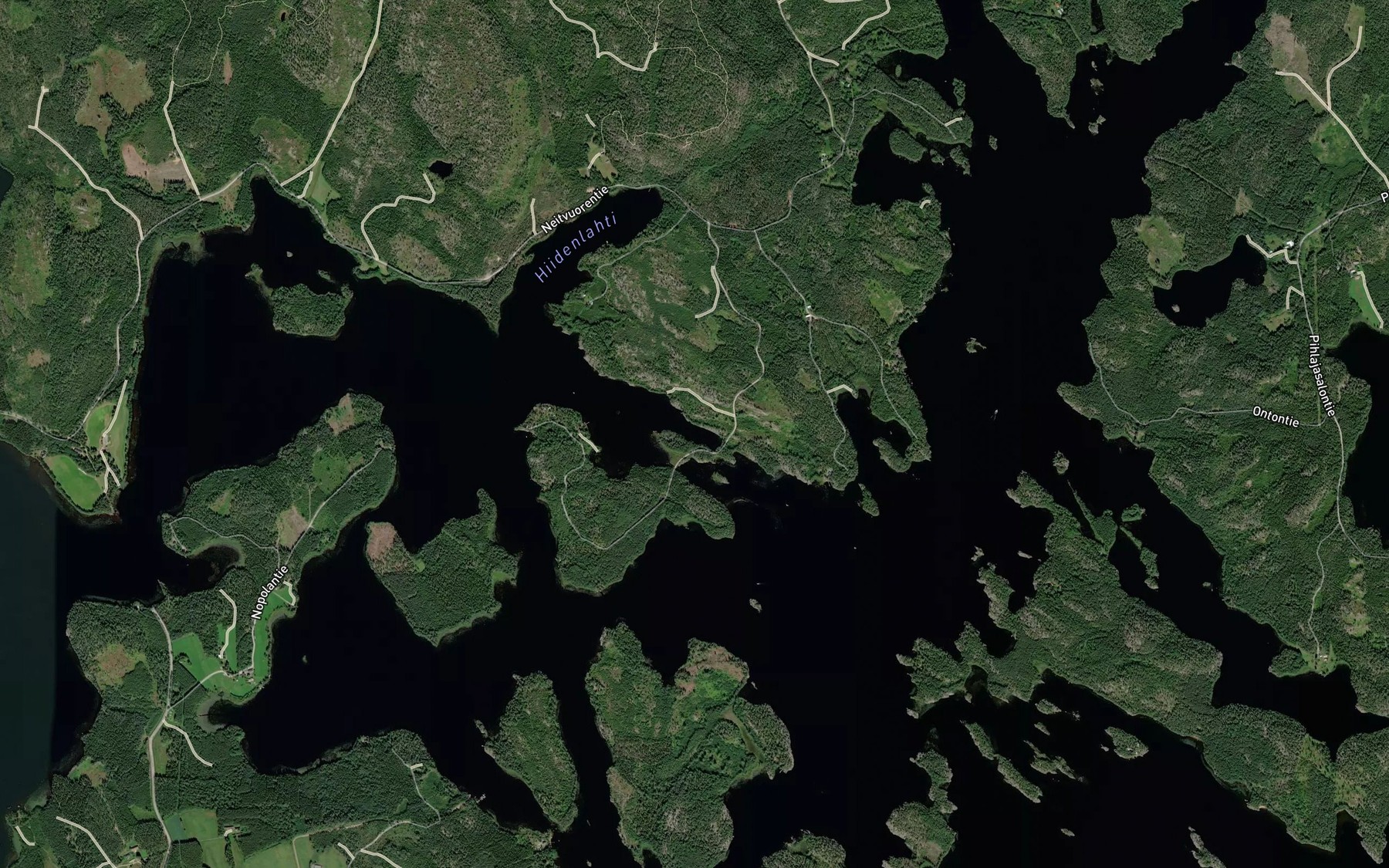 Satellite map of the Rokkalahti