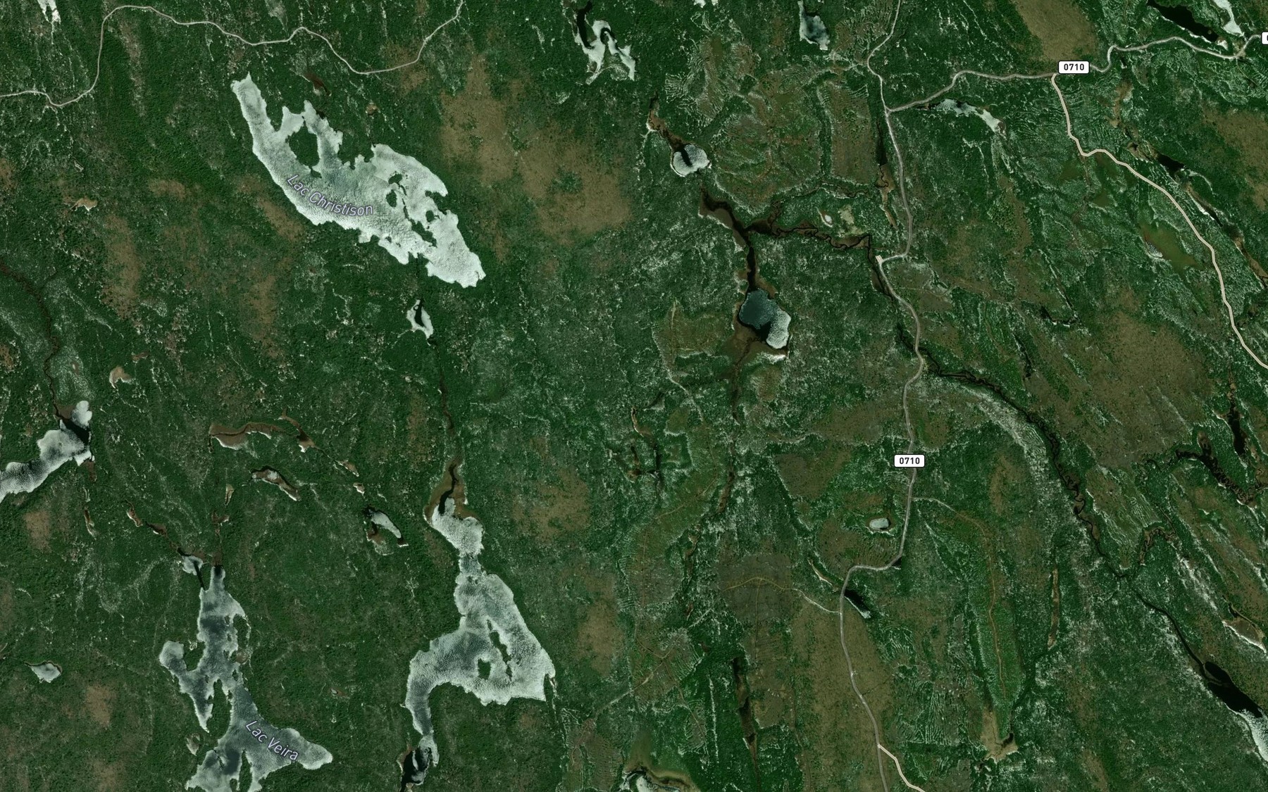 Satellite map of the Etang du Sud