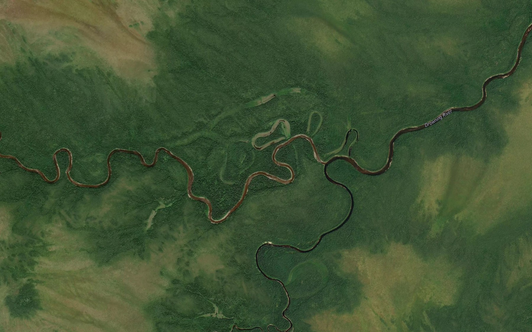 Satellite map of the Legarde River
