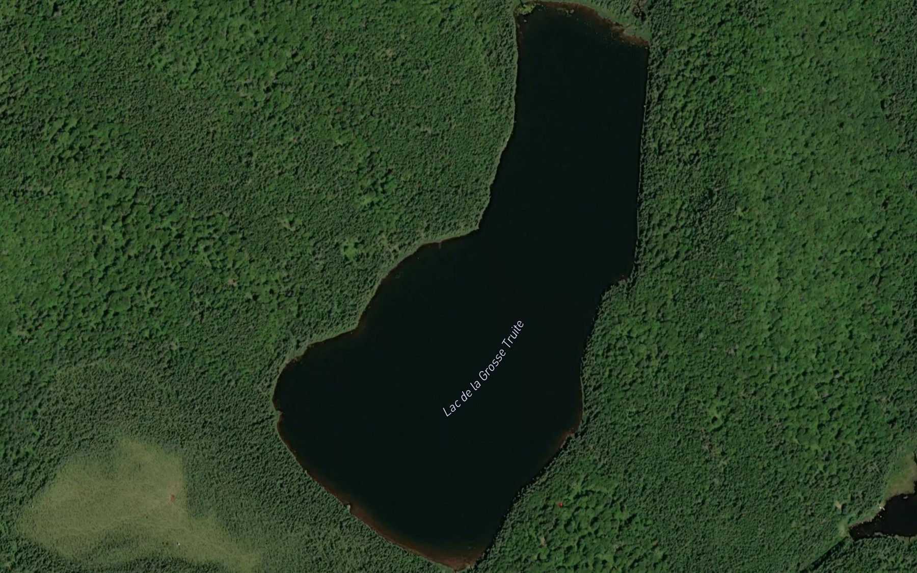 Satellite map of the Lac de la Grosse Truite