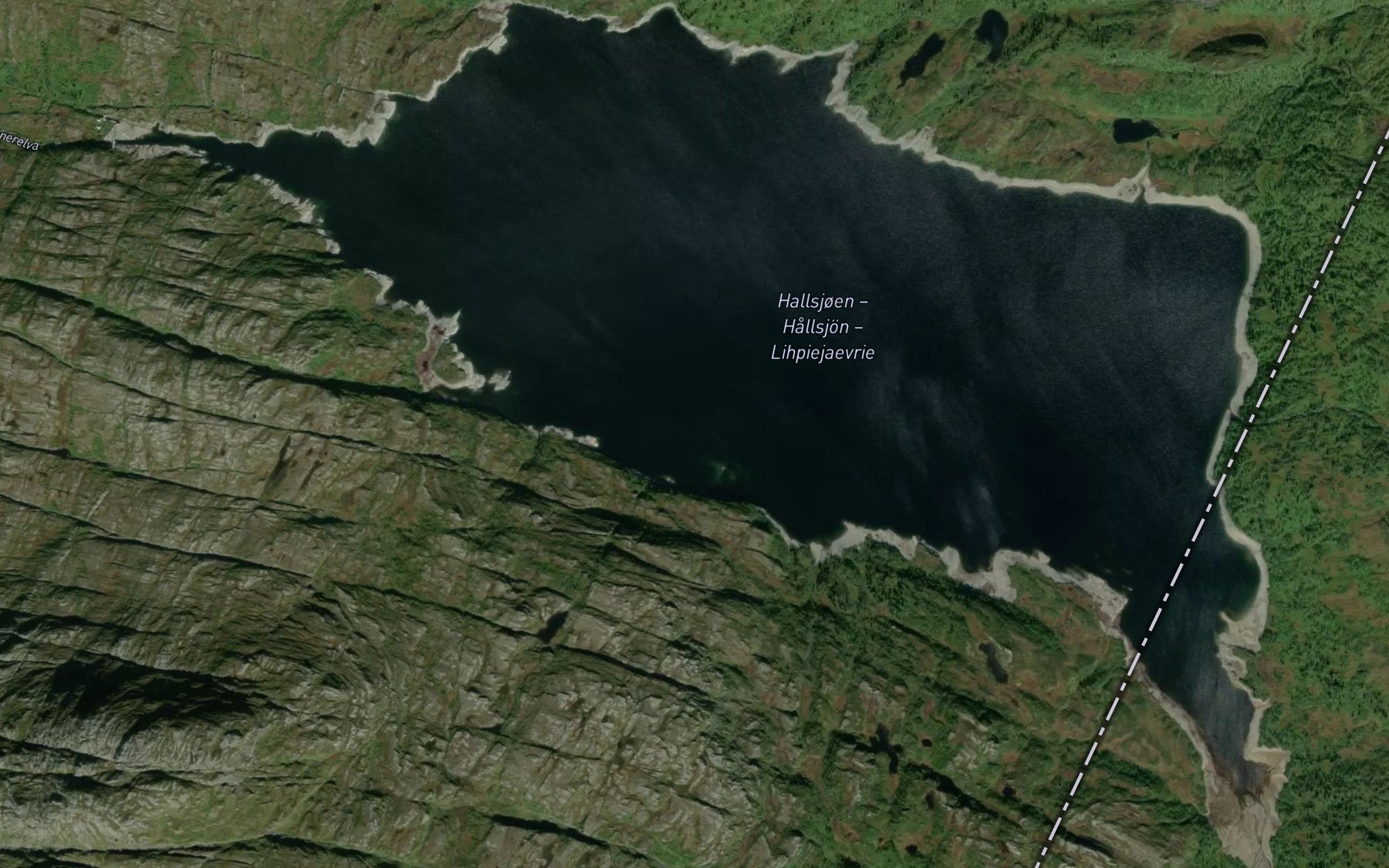 Satellite map of the Lihpiejaevrie