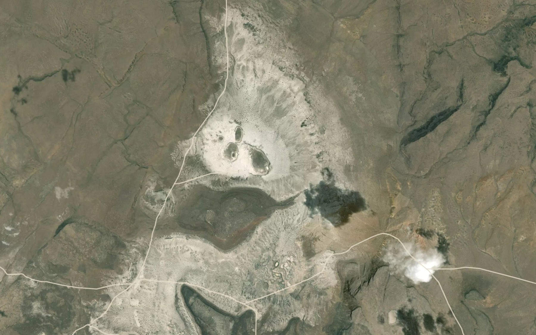 Satellite map of the Dry Lake Waterhole