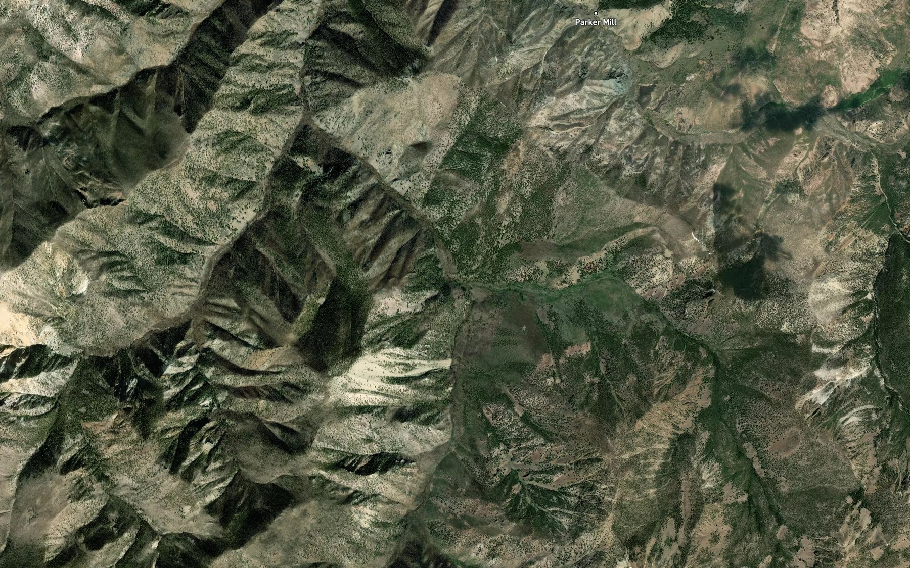 Satellite map of the Pierson Creek