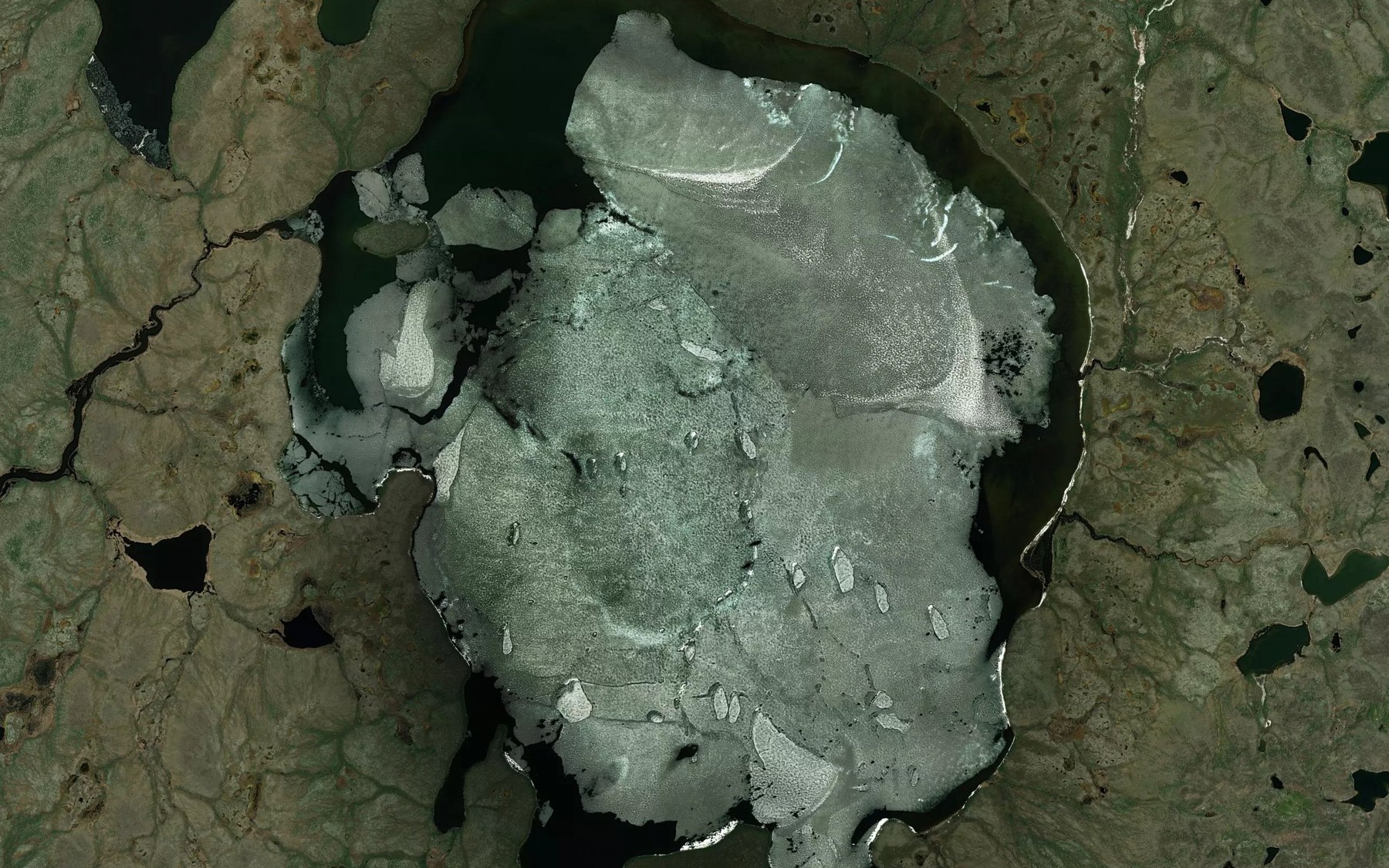 Satellite map of the Naykow Lake