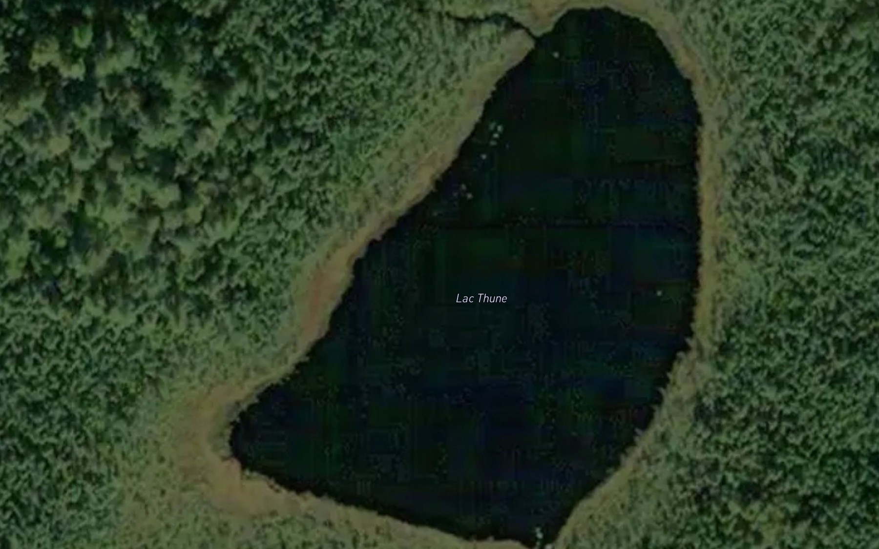 Satellite map of the Lac Thune