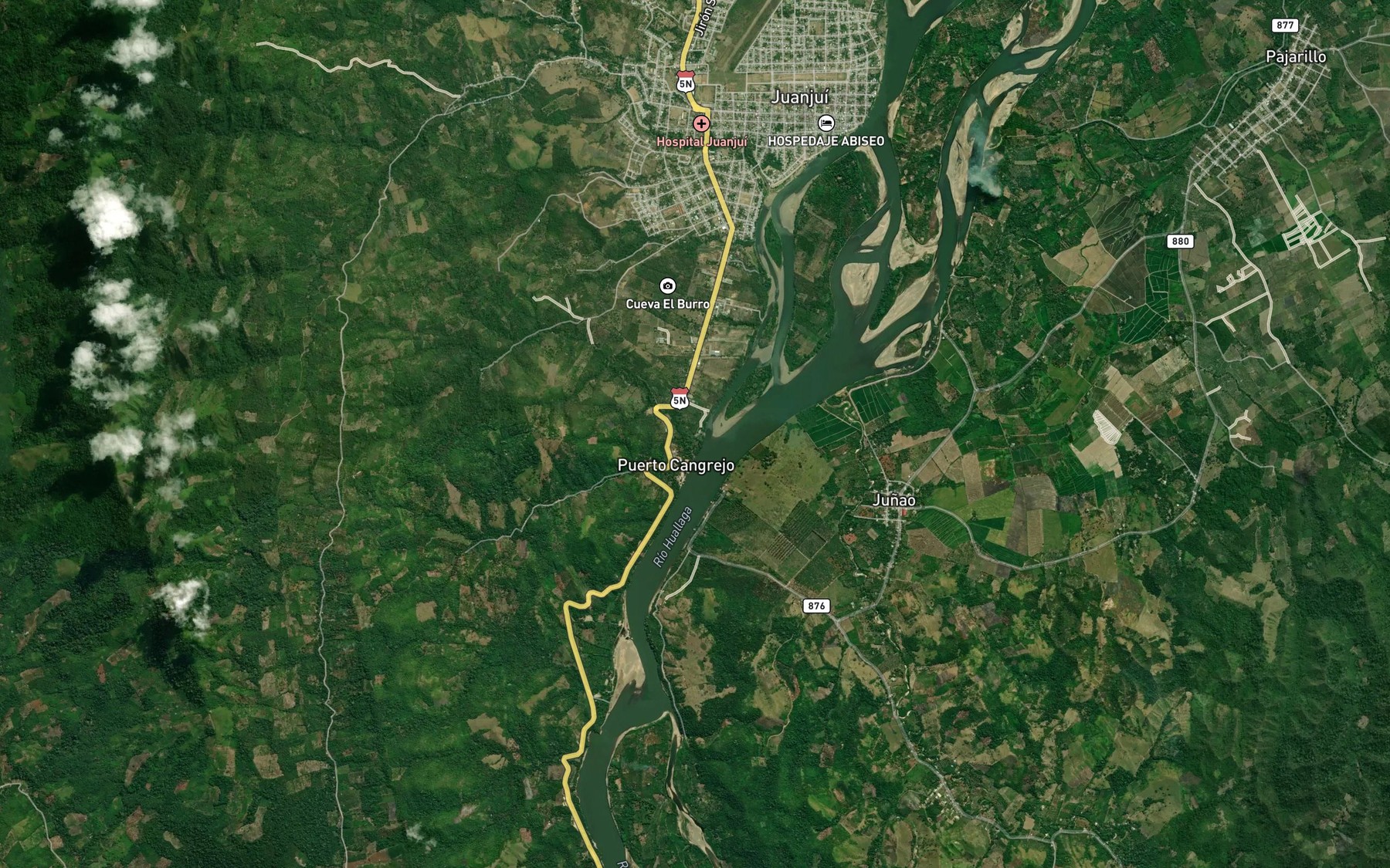 Satellite map of the Quebrada Jesus Maria