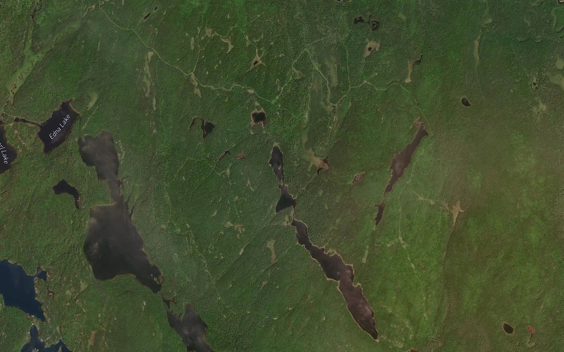 Satellite map of the Kearns Lake