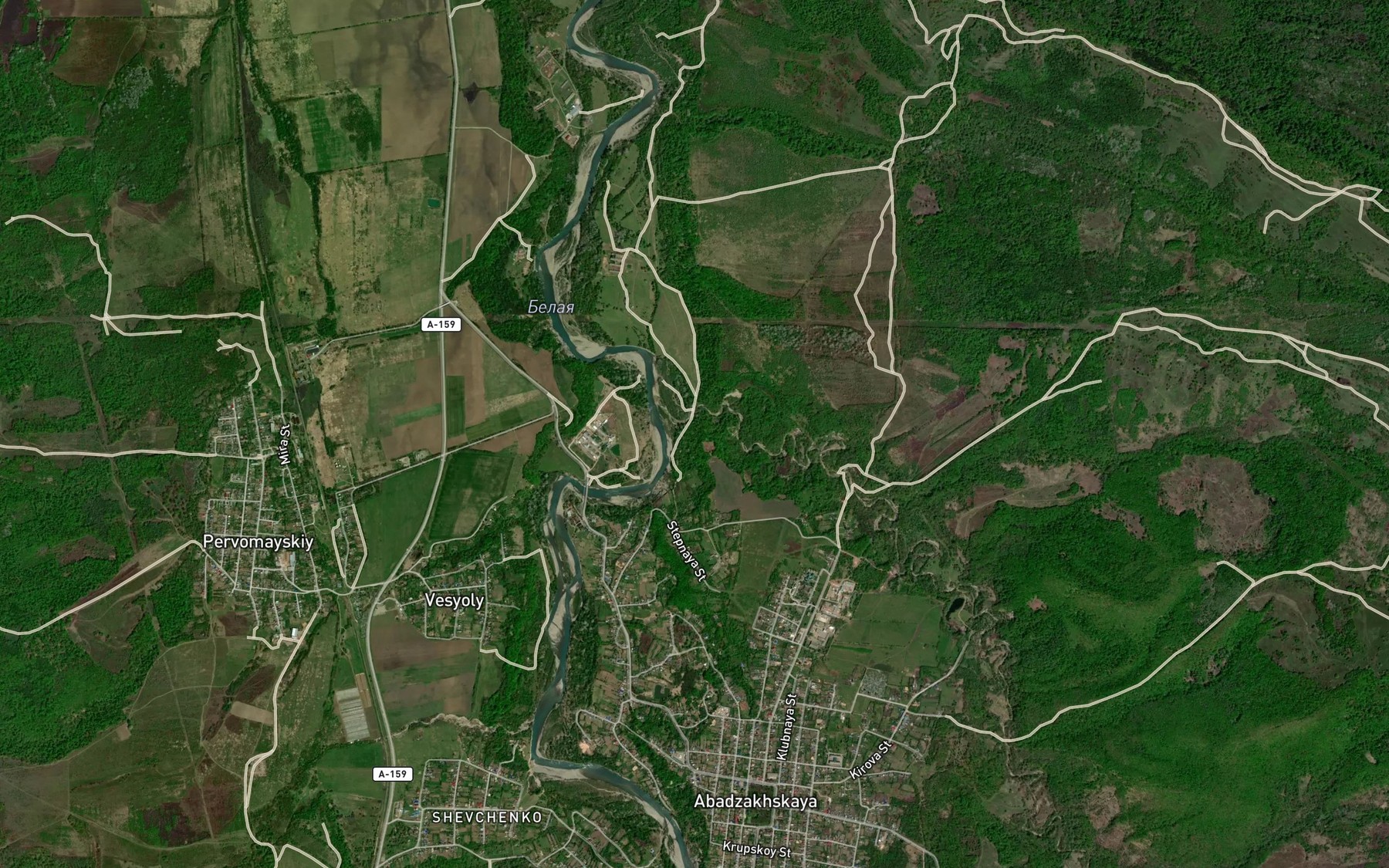 Satellite map of the Fyuntv