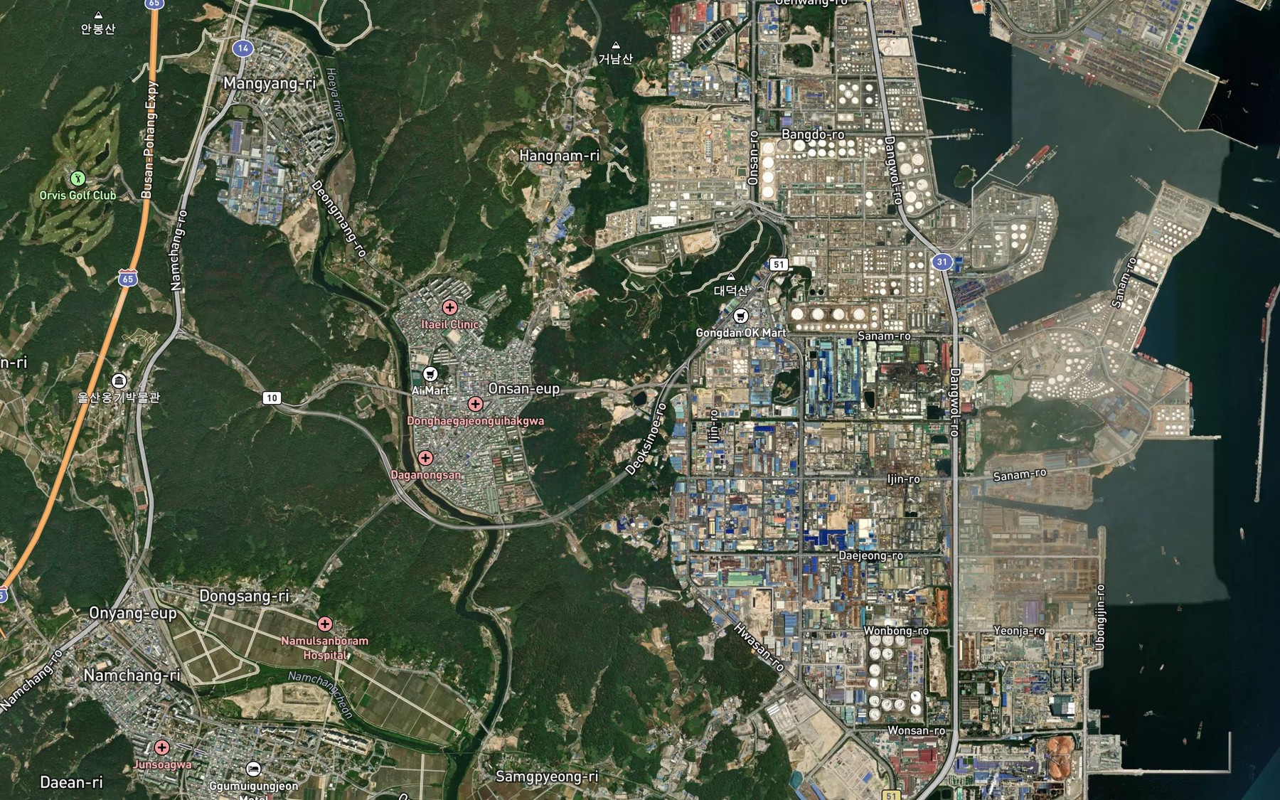 Satellite map of the Sogolmot